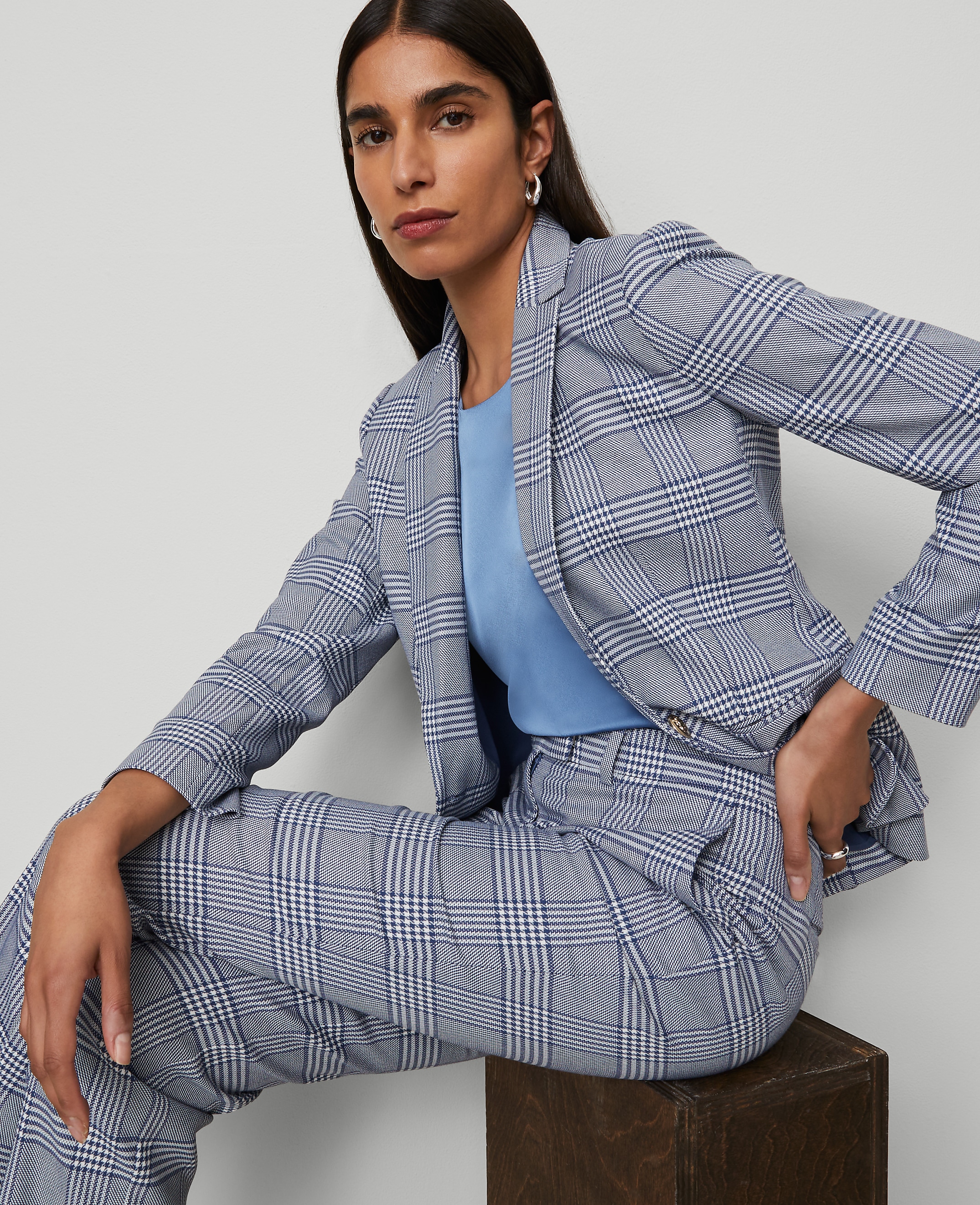 The Hutton Blazer in Glen Check
