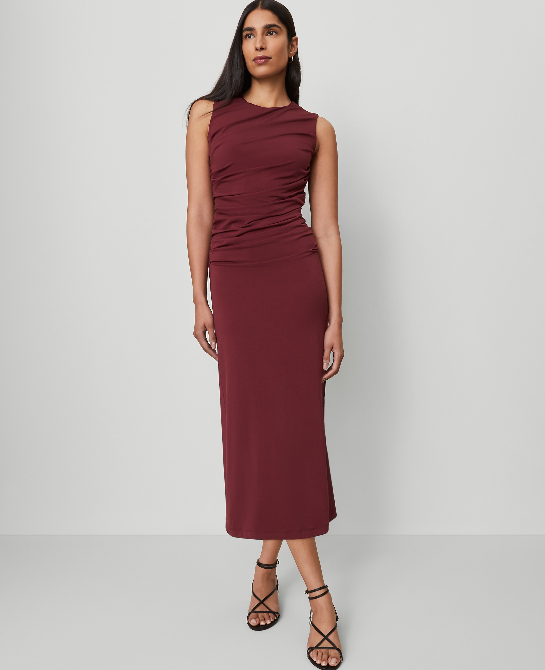 Knit Ruched Sheath Dress