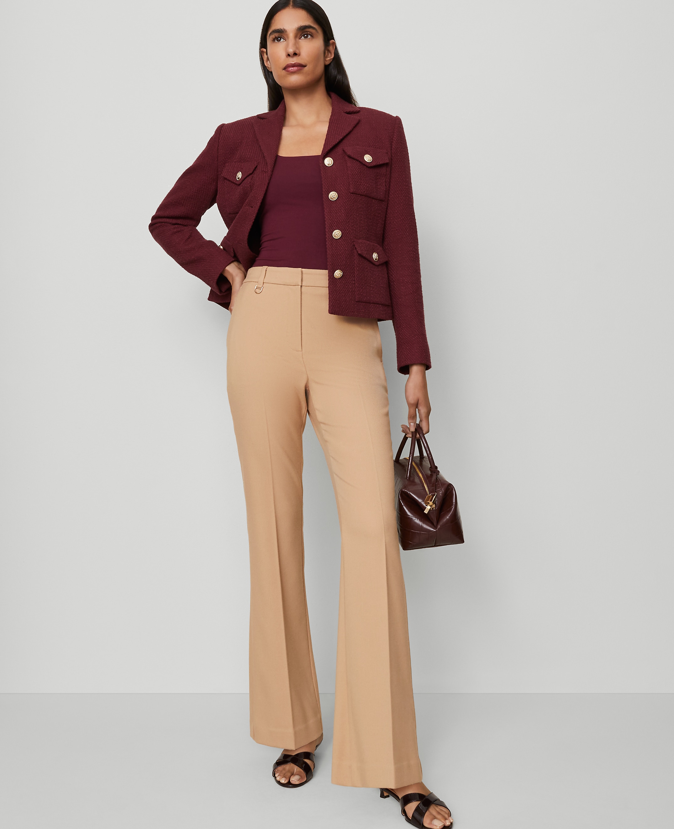 The Slim Flare Trouser in Bi-Stretch