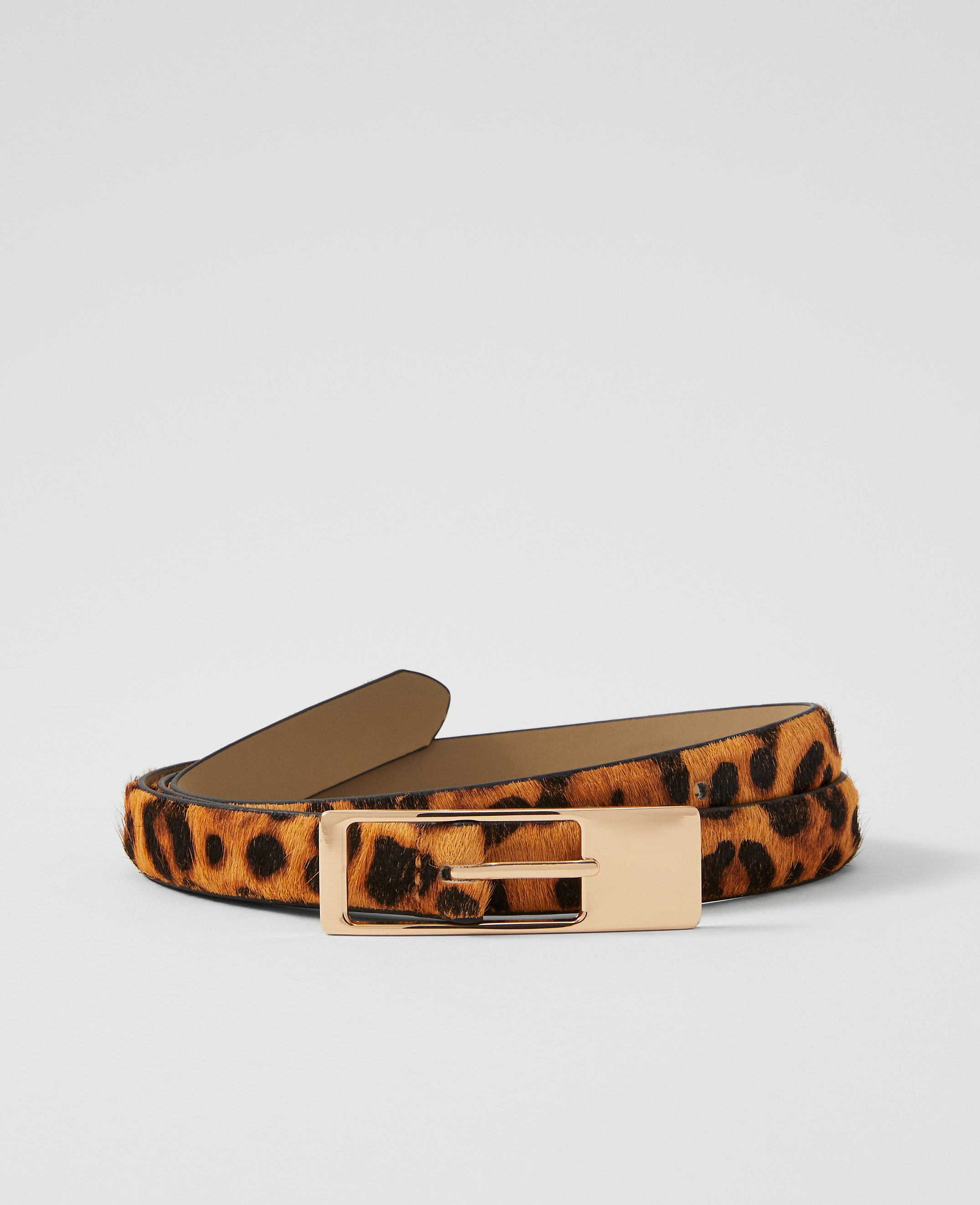Animal Print Haircalf Belt