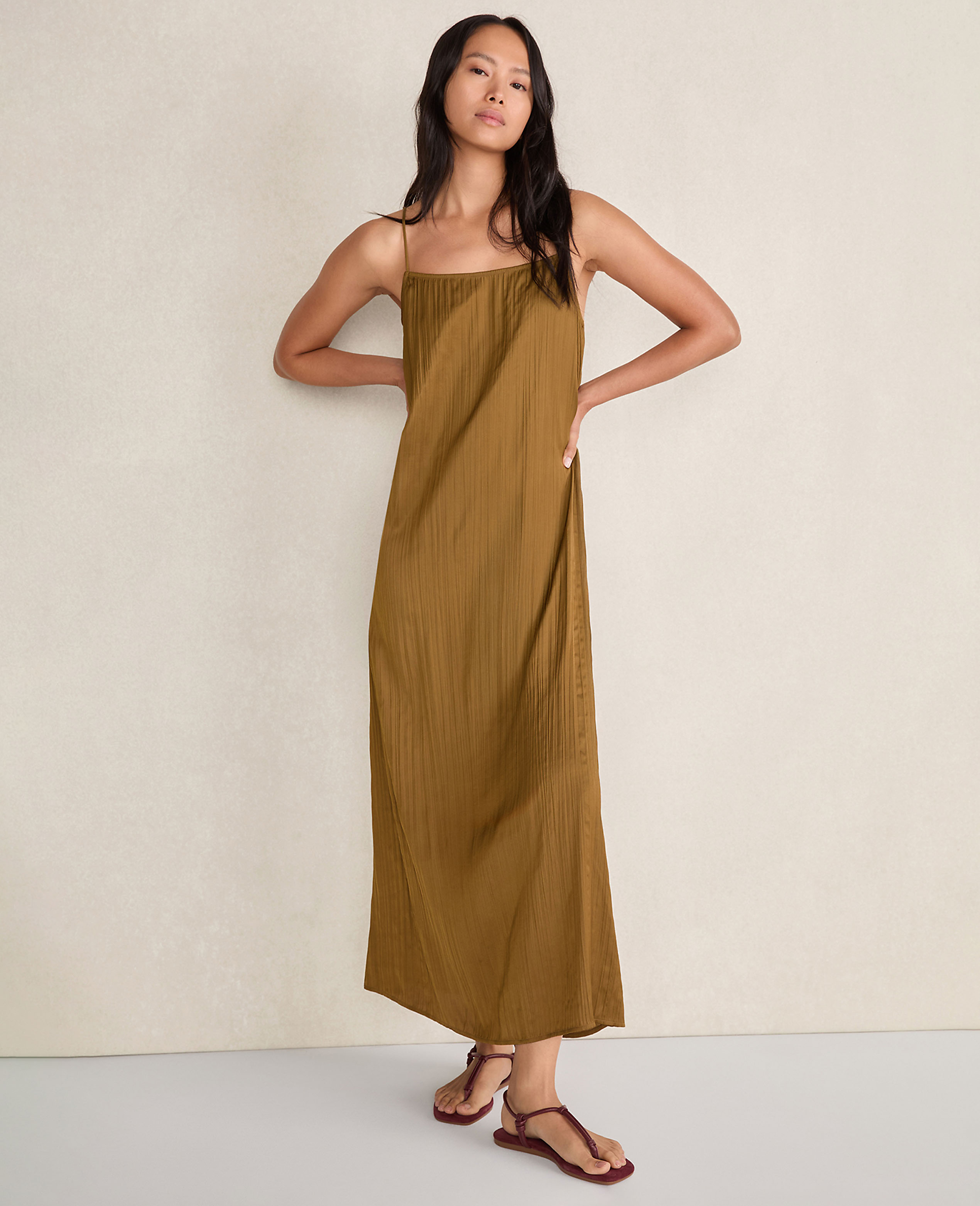Haven Well Within Silky Pleated Maxi Dress