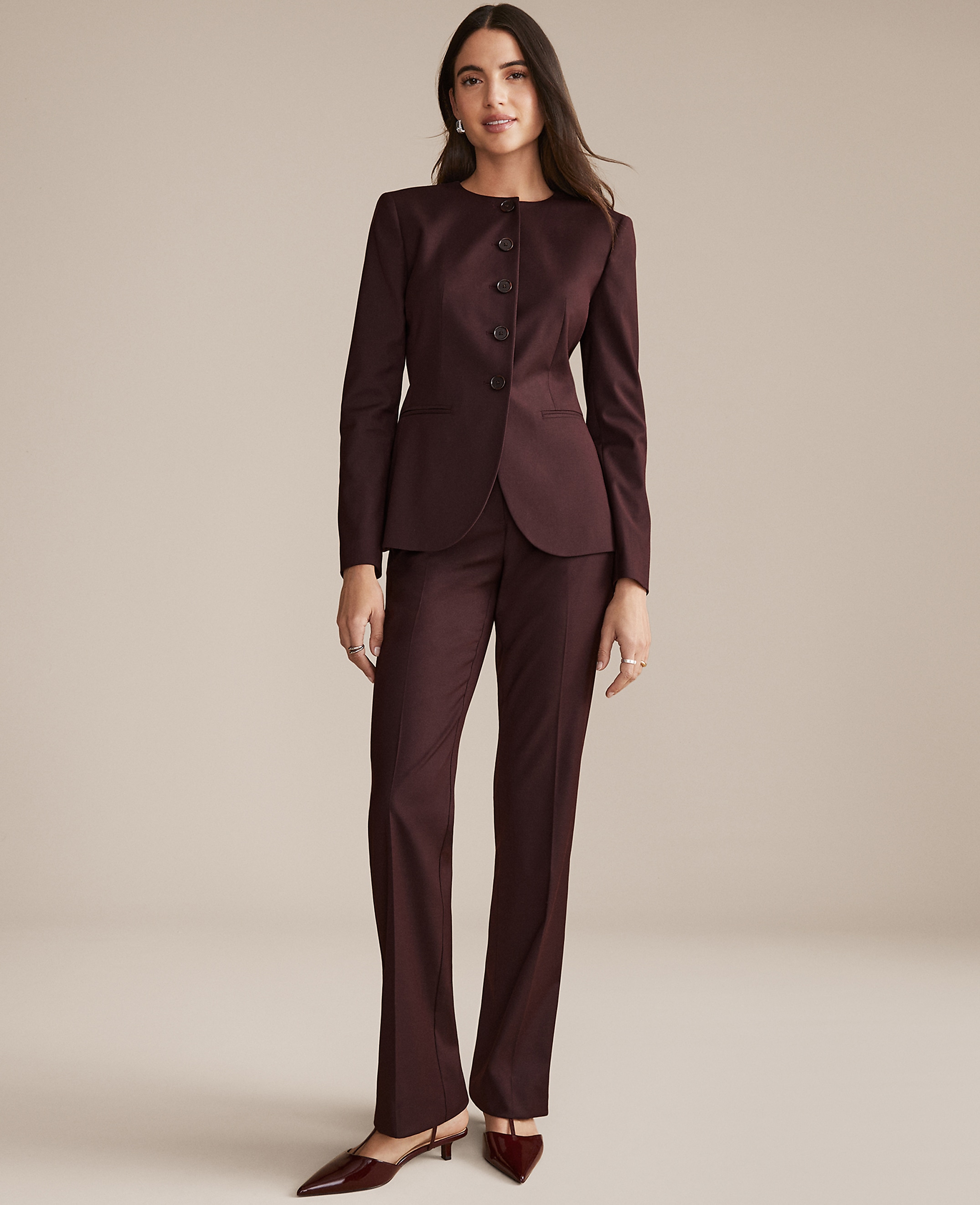 The High Rise Slim Trouser