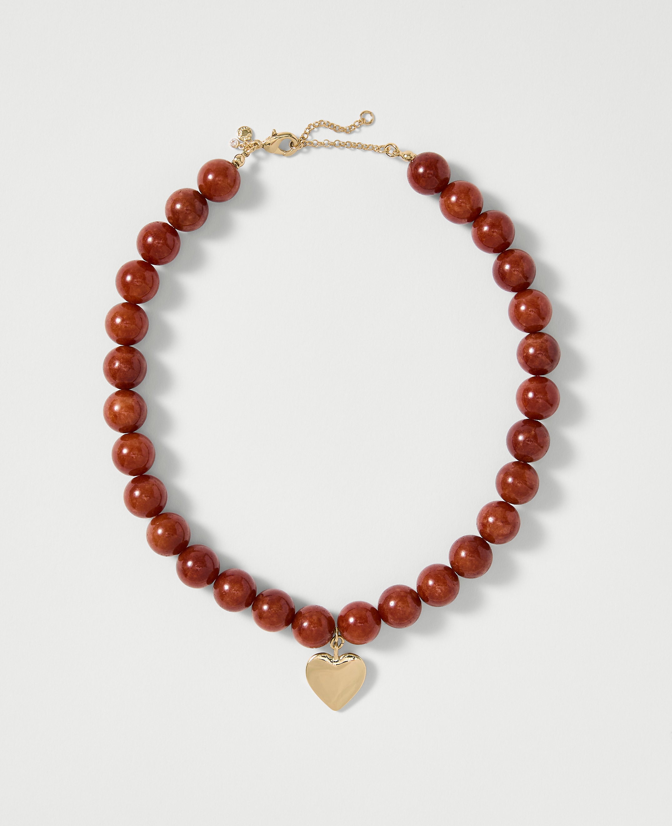 Stone Heart Pendant Necklace