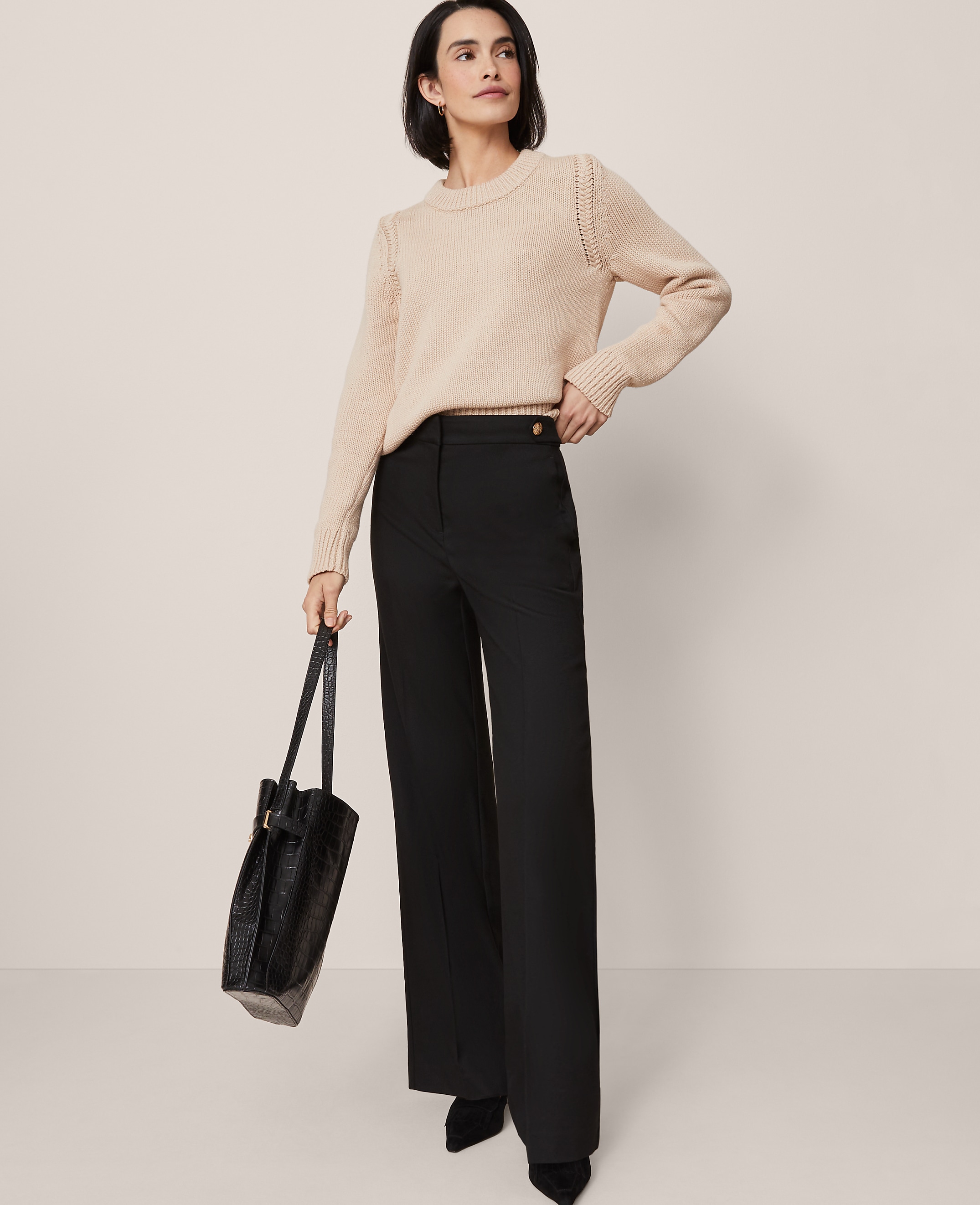The Petite Tailored Wide-Leg Trouser