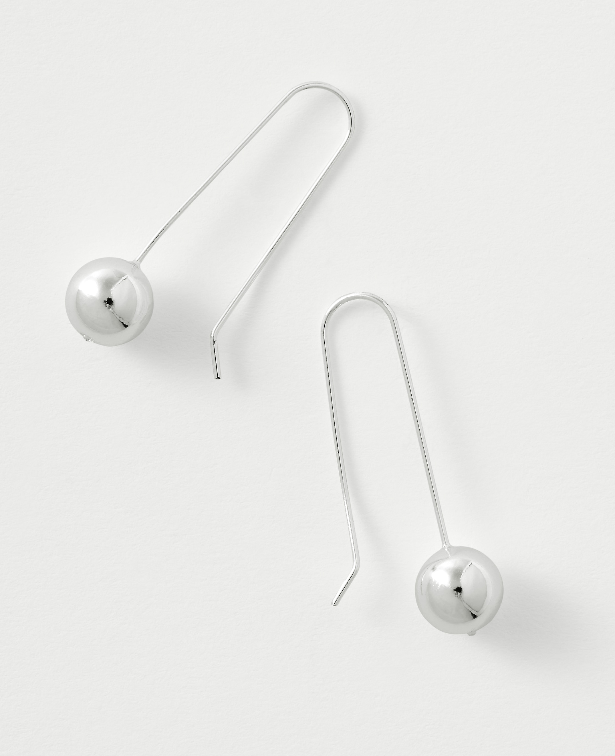 Metal Ball Drop Earrings