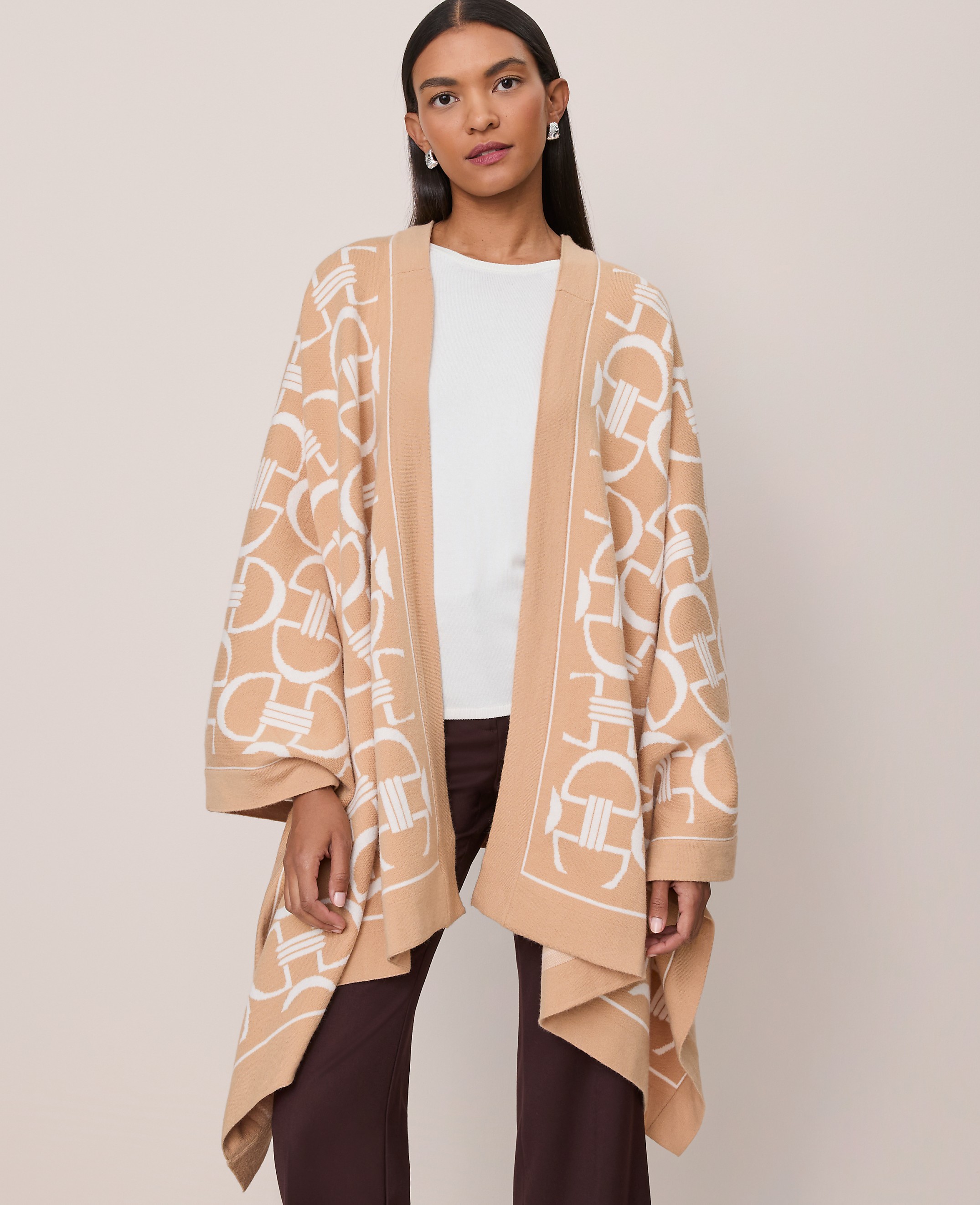 Chain Link Print Wrap Scarf