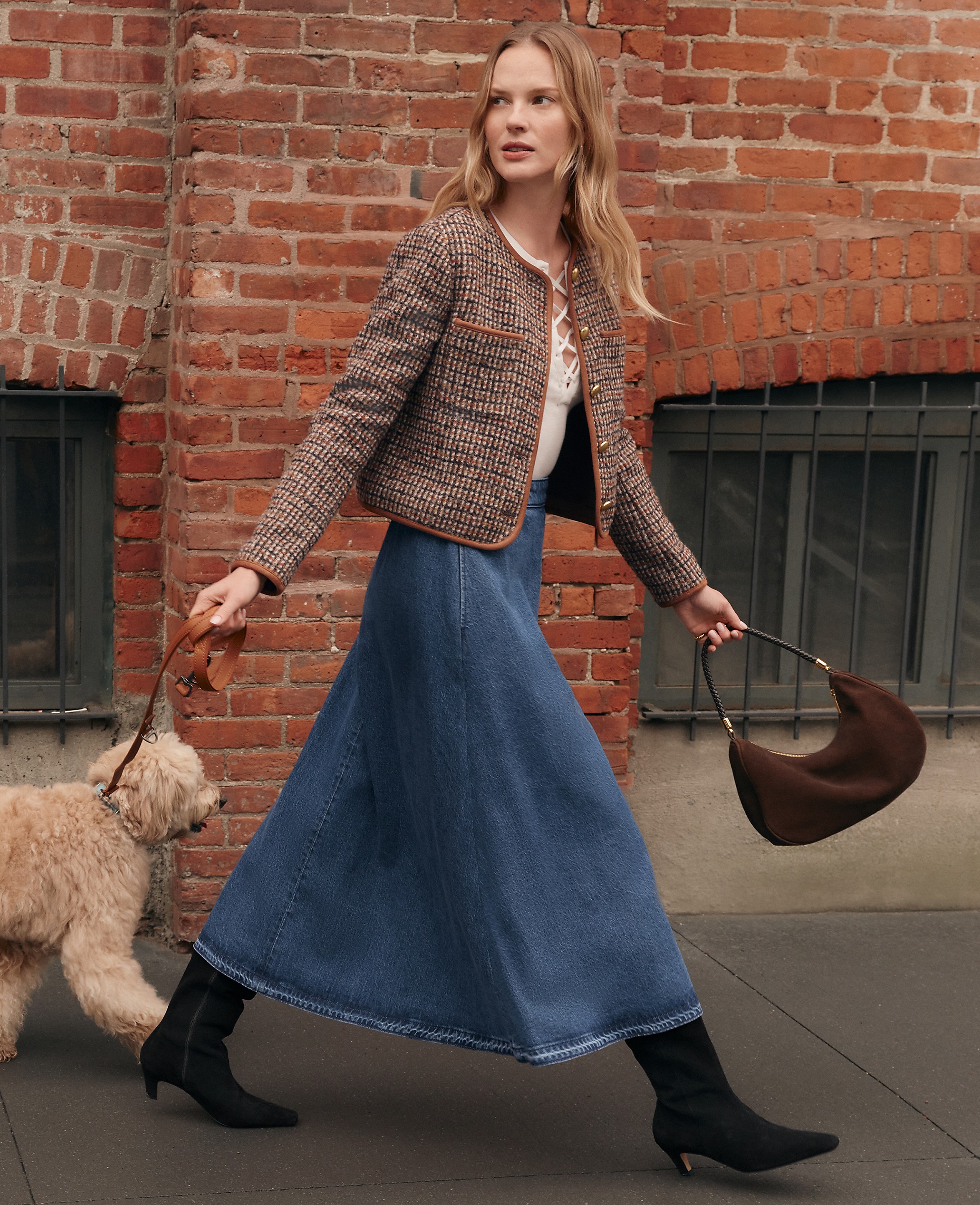 Weekend Collection Pull On Denim Skirt