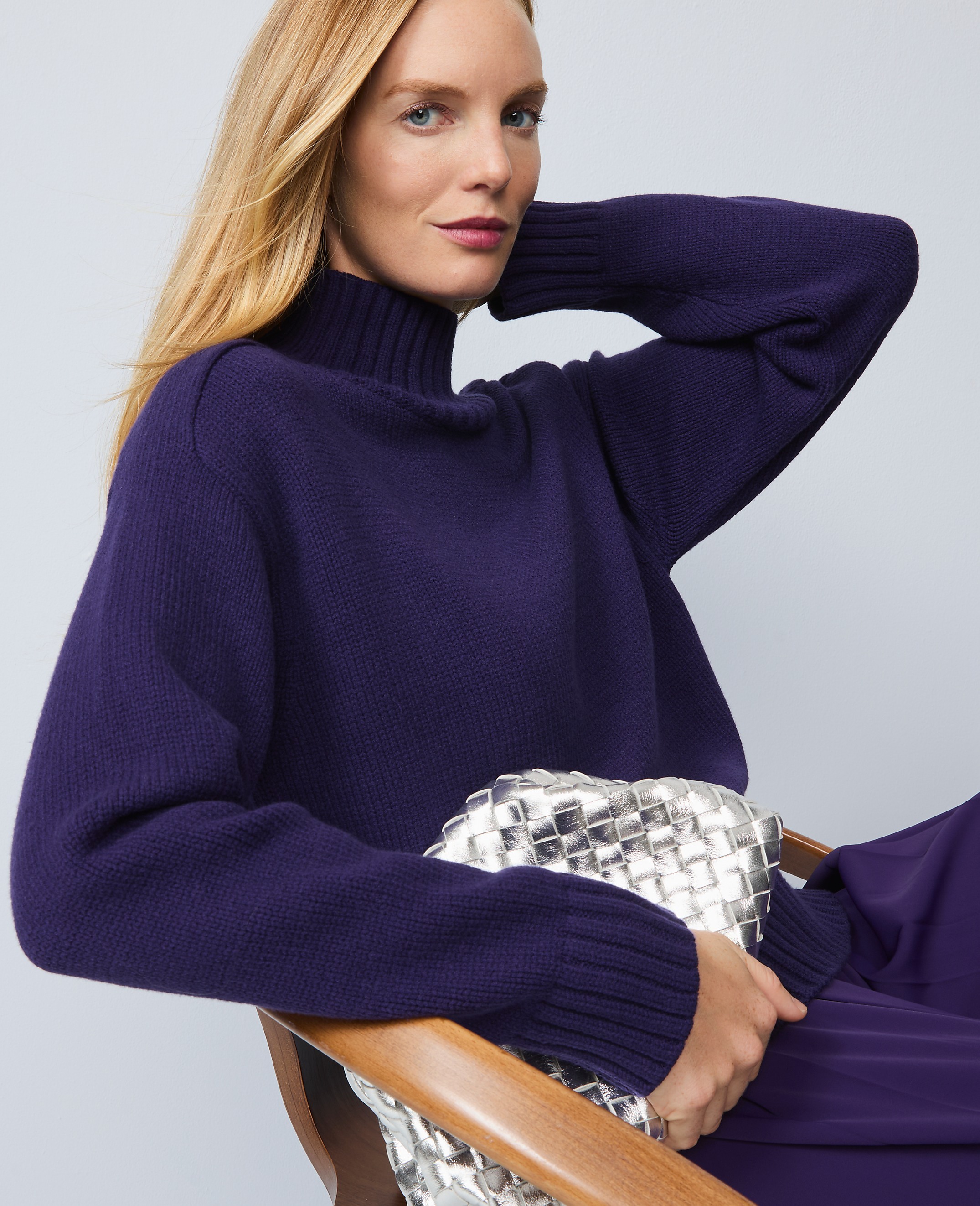 Ribbed Mock Neck Sweater