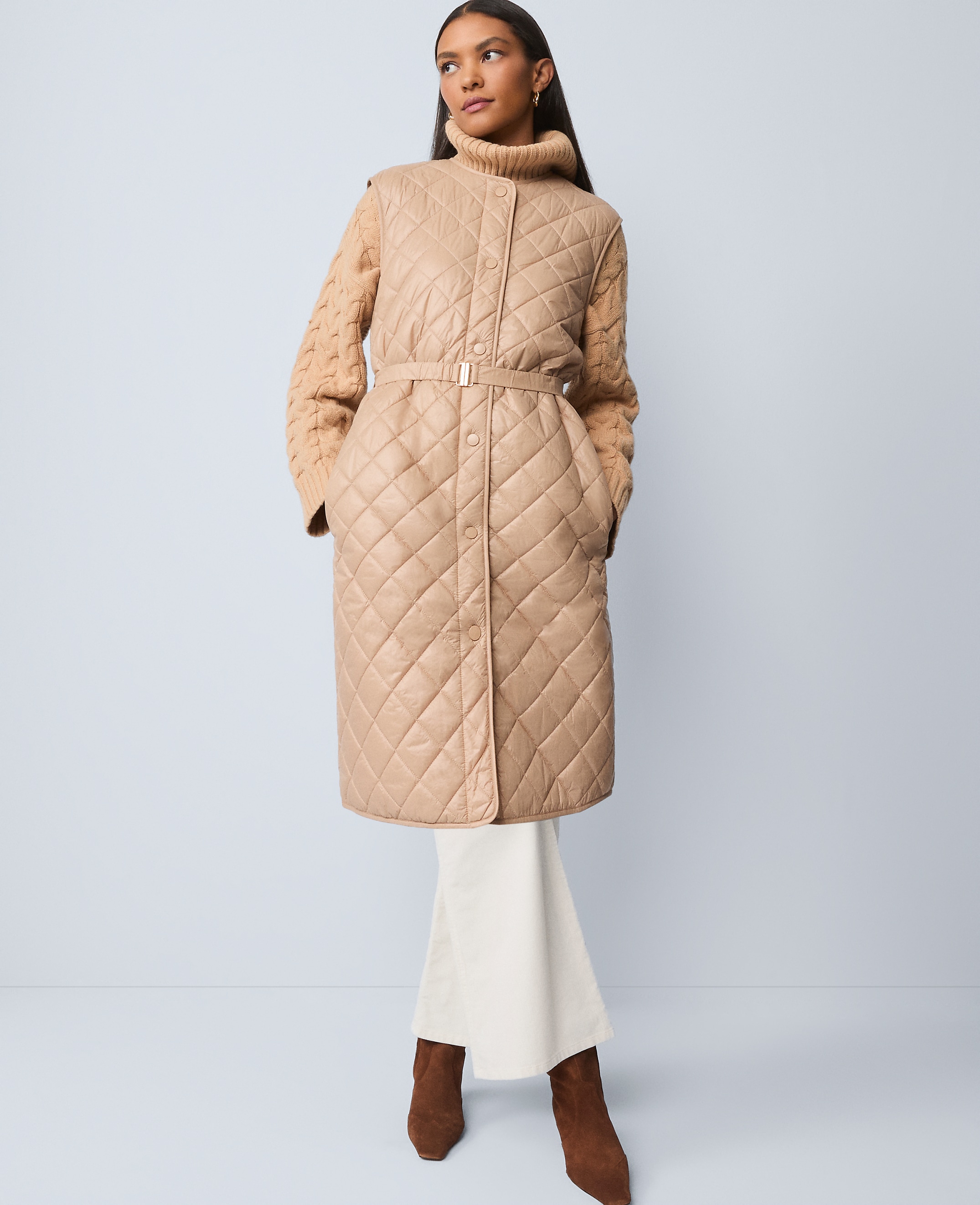 Weekend Quilted Long Puffer Vest