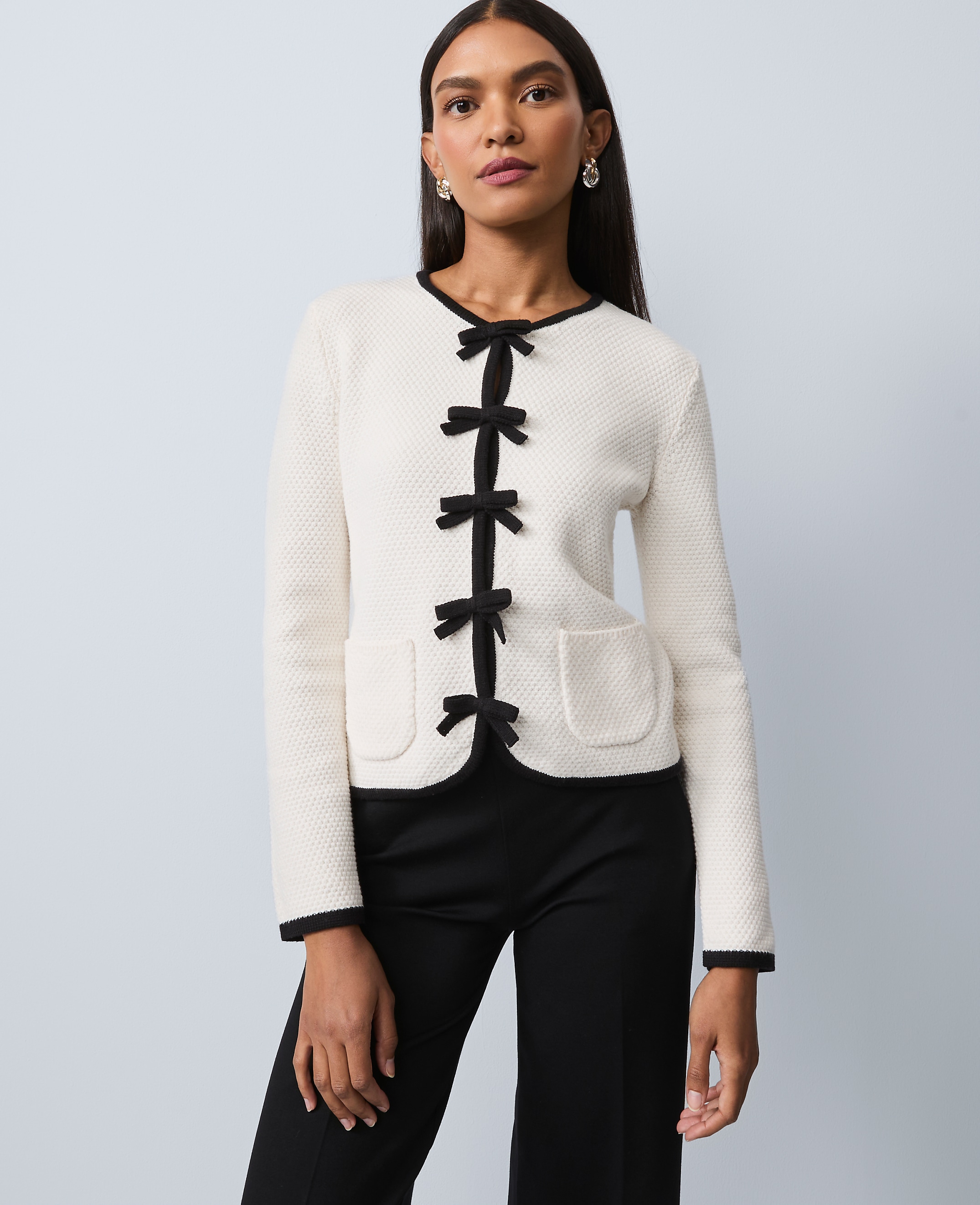 Bow Sweater Cardigan