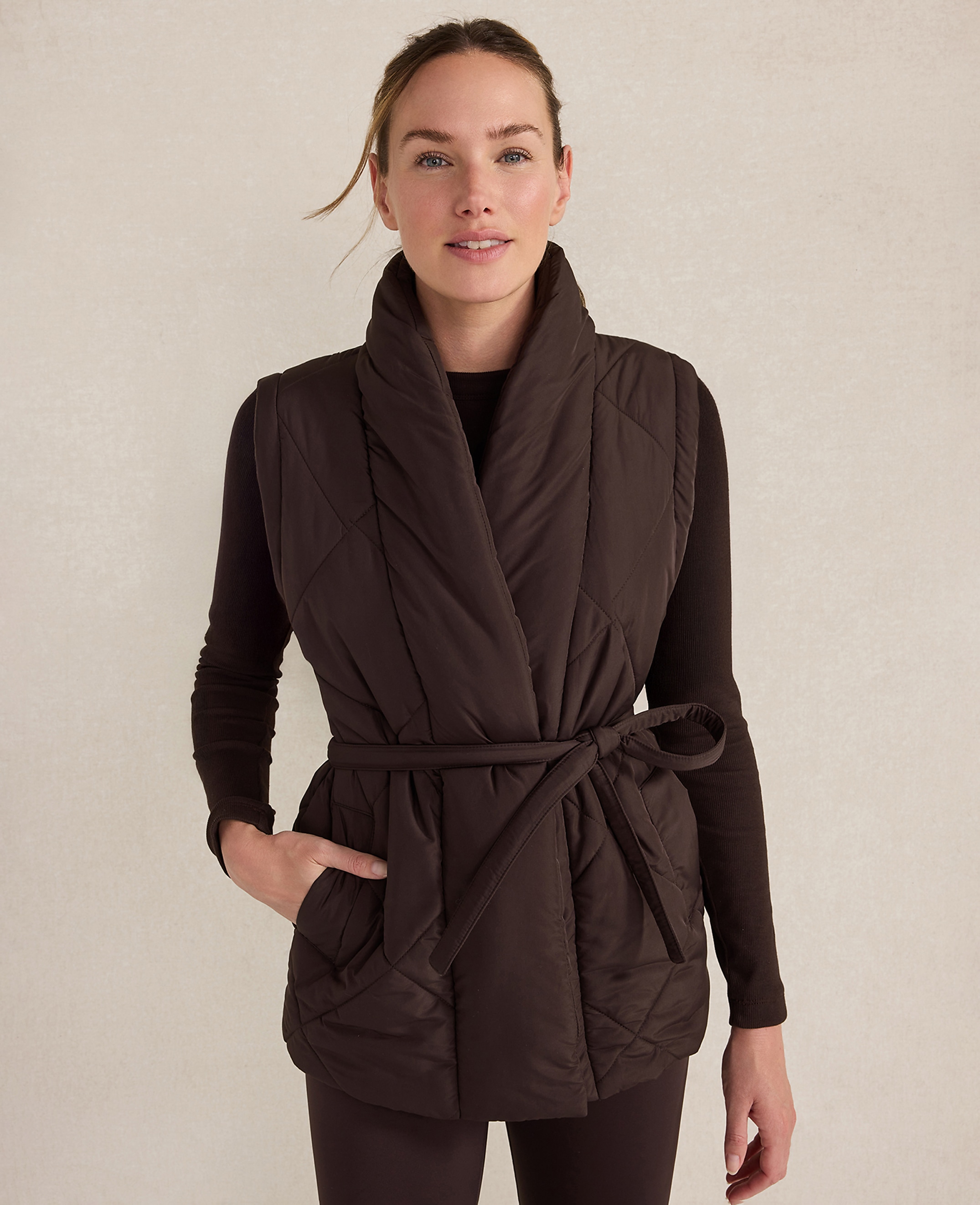Haven Well Within Quilted Puffer Belted Vest