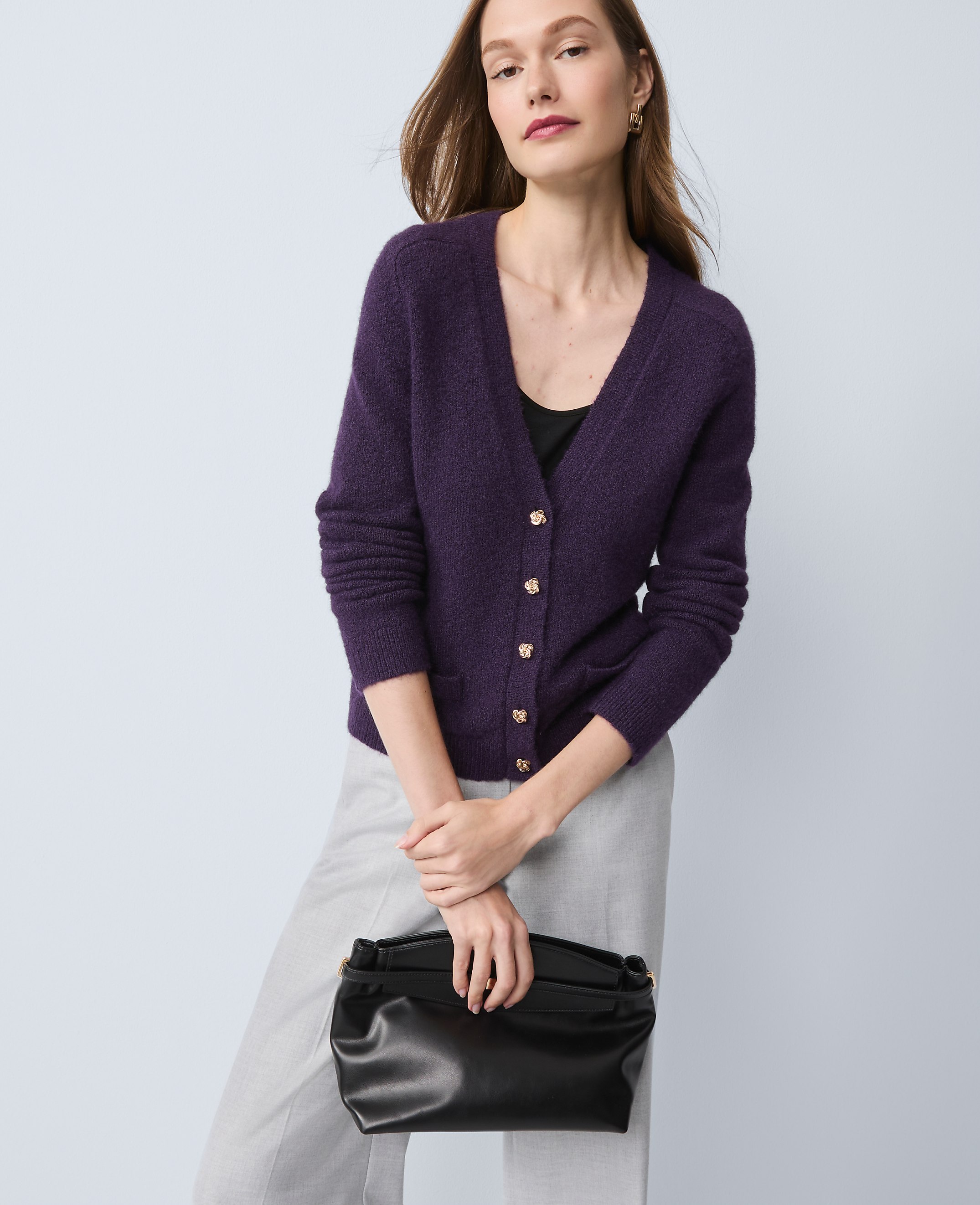Petite V-Neck Cardigan