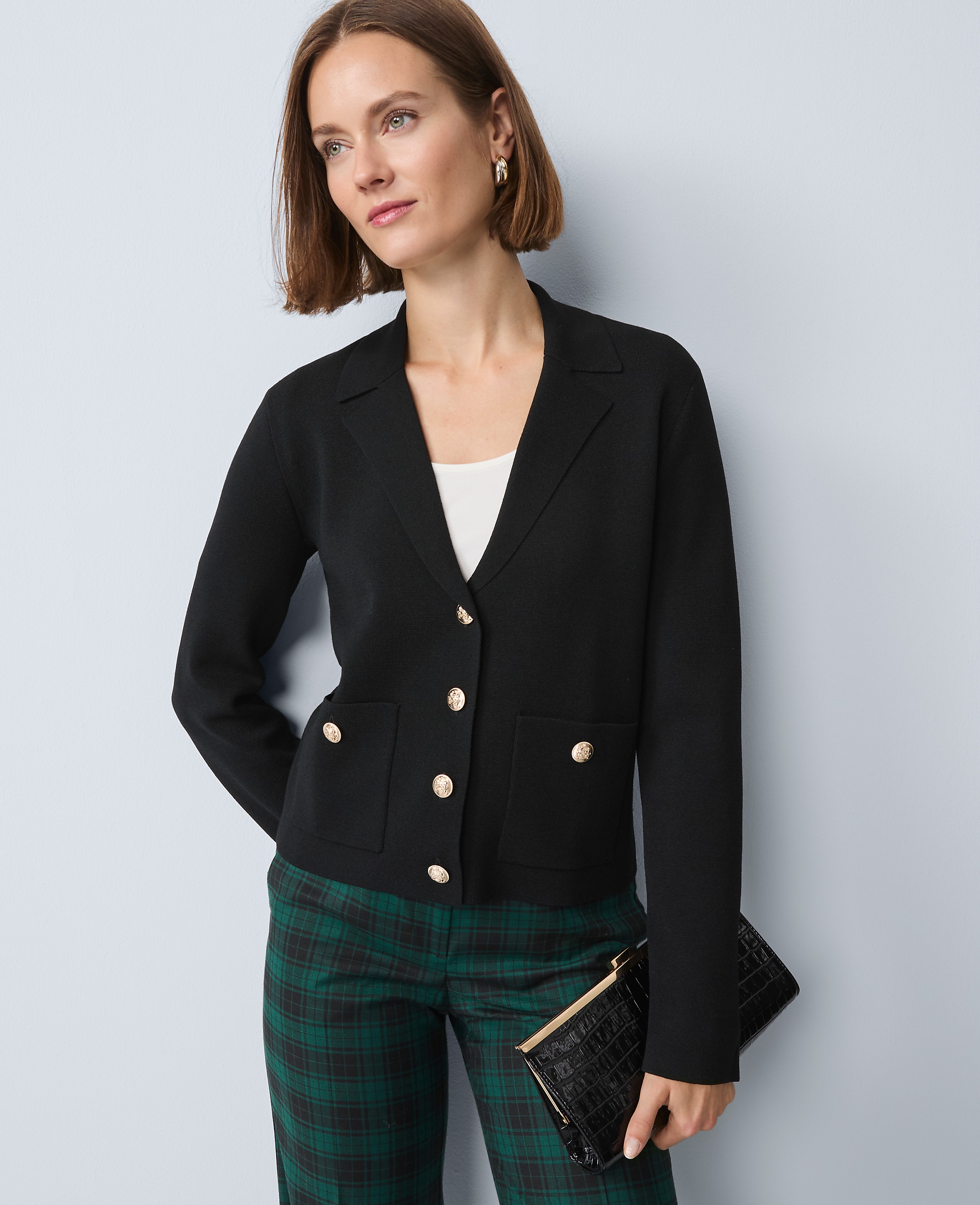 Collared Sweater Jacket