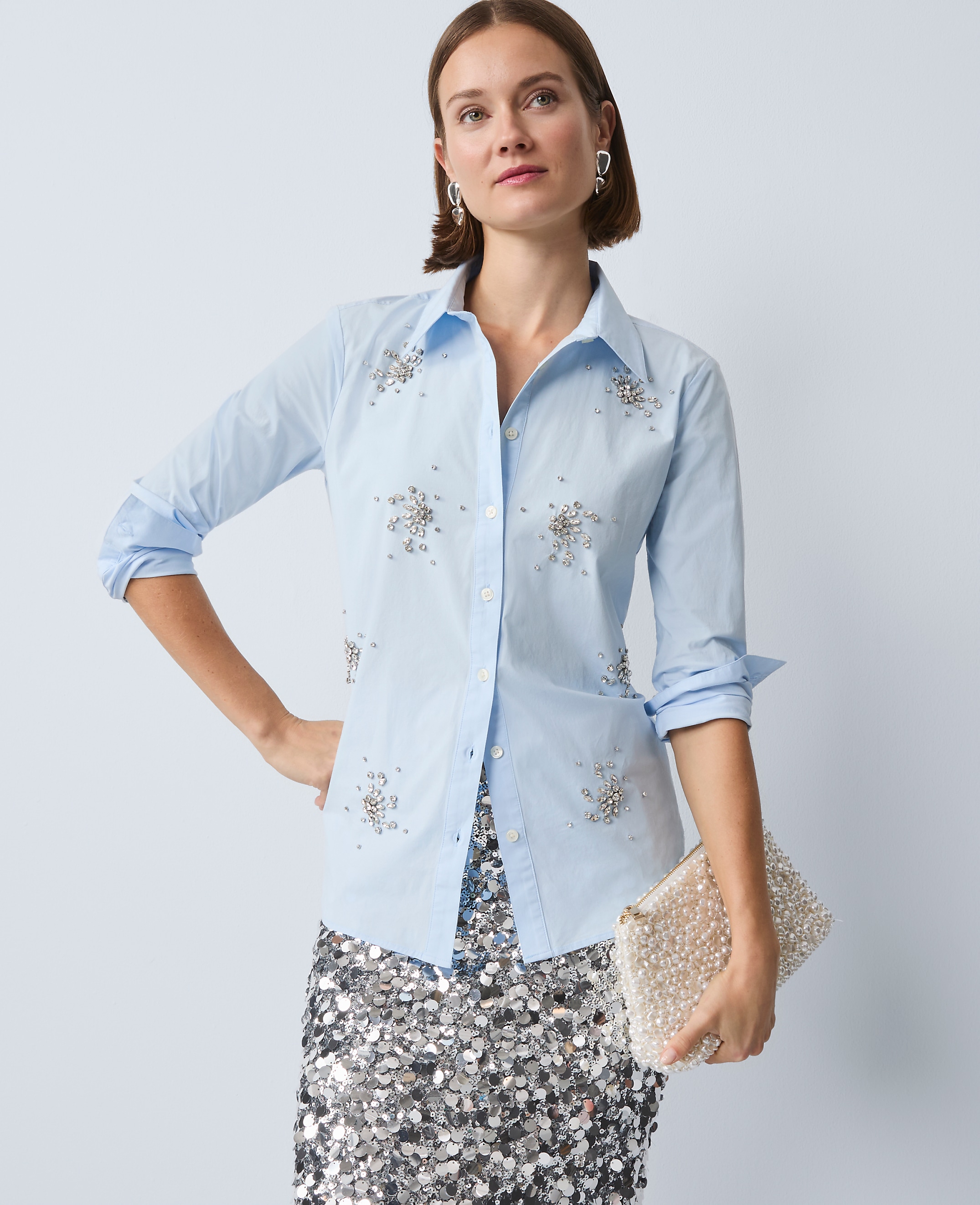 Embellished Relaxed Perfect Shirt