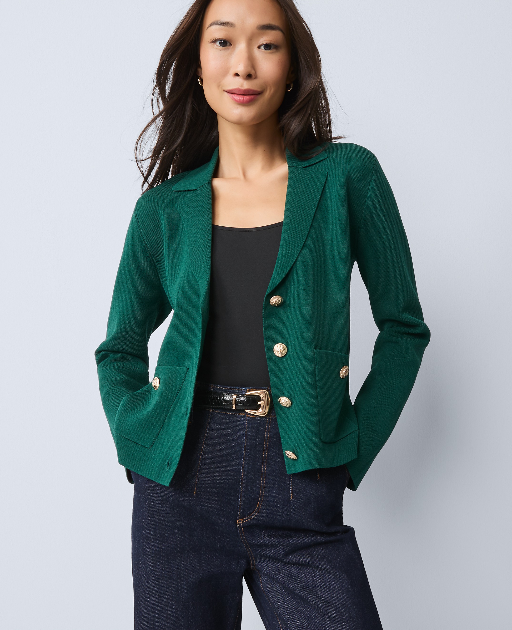 Collared Sweater Jacket