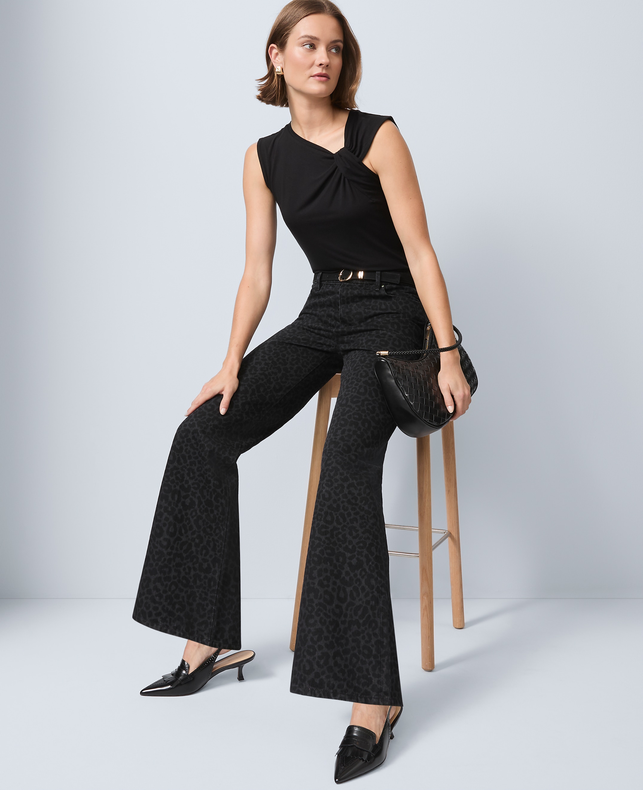 The Wide-Leg Jean in Animal Print