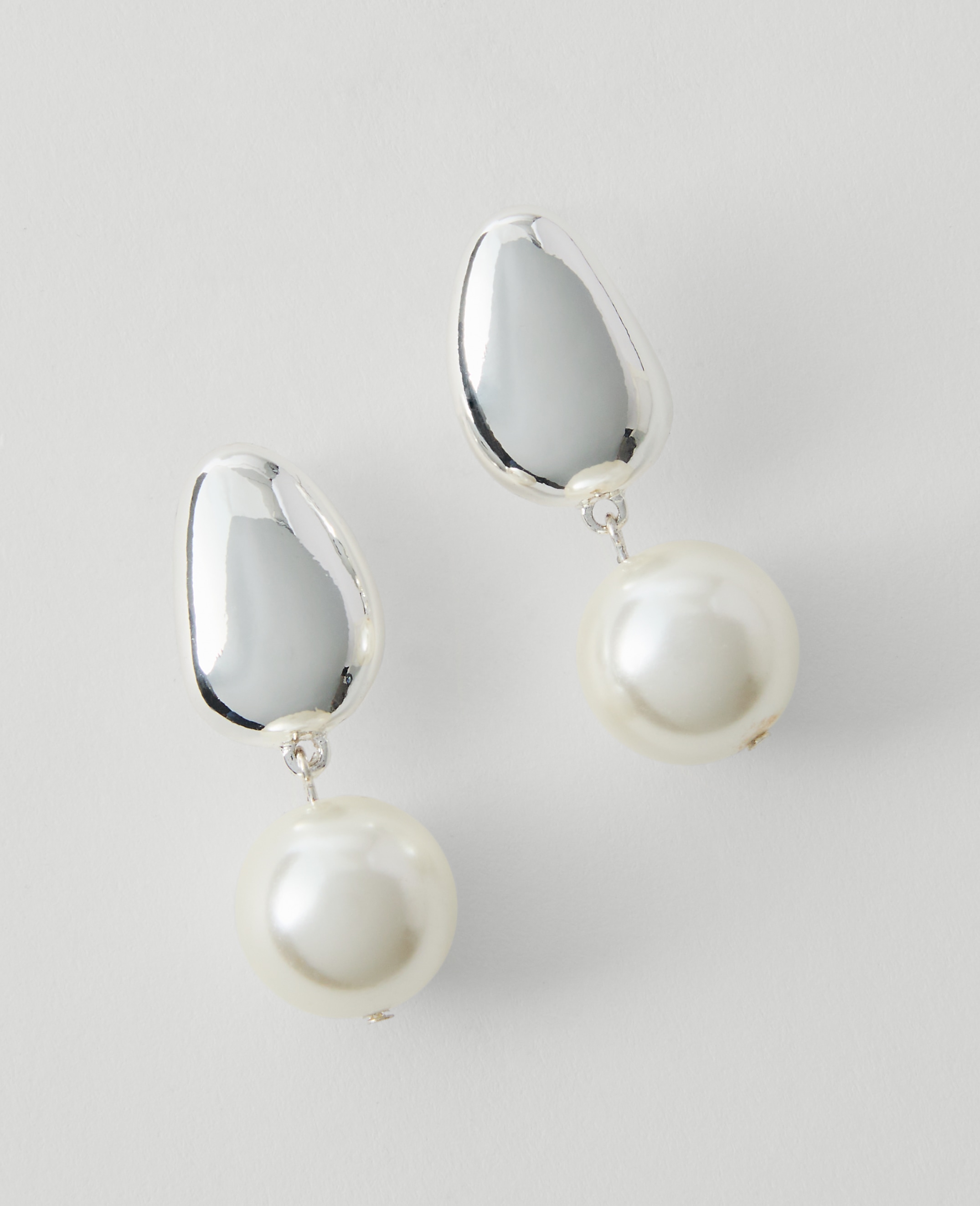 Mini Pearlized Drop Earrings