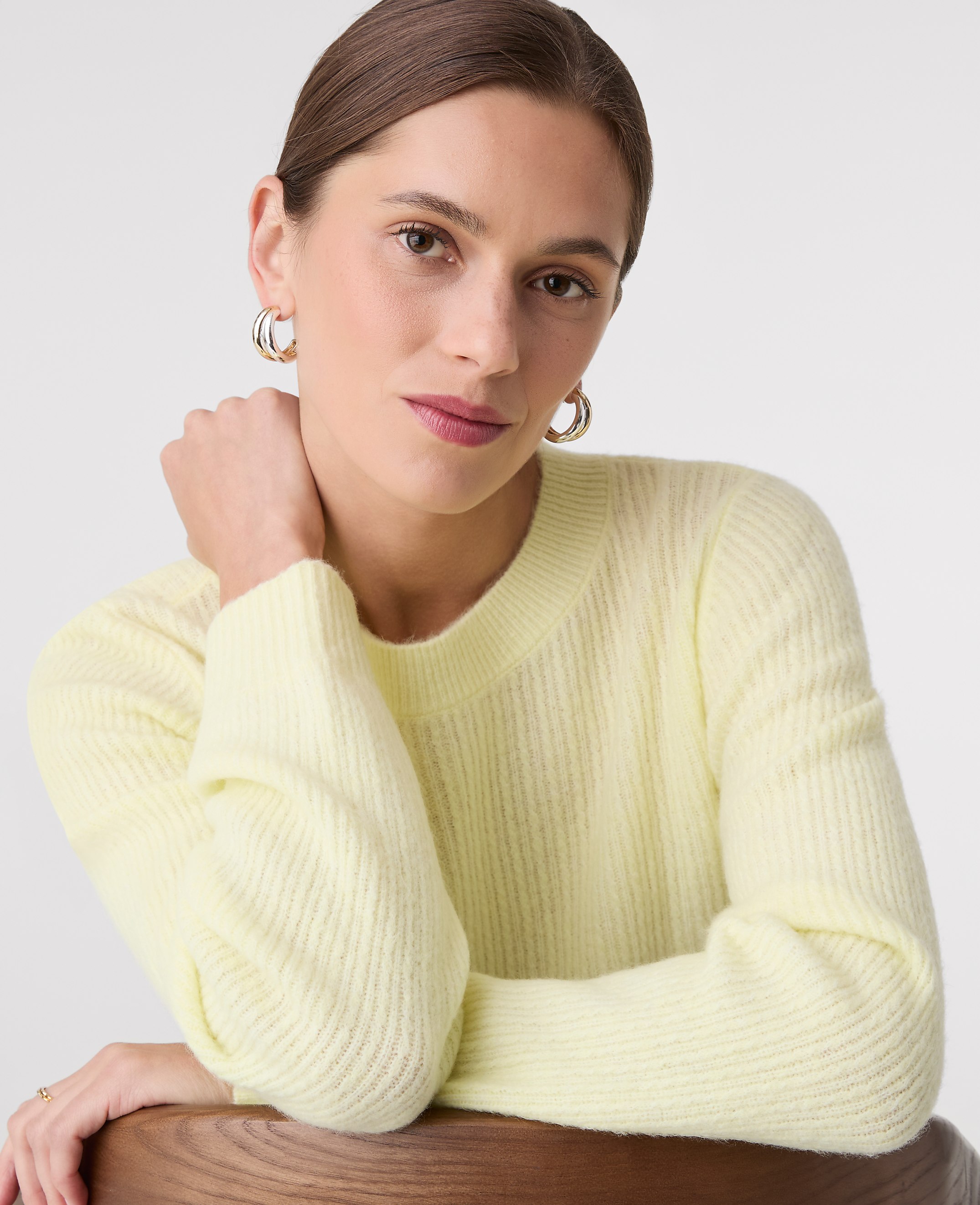 Petite Mixed Cable Sweater