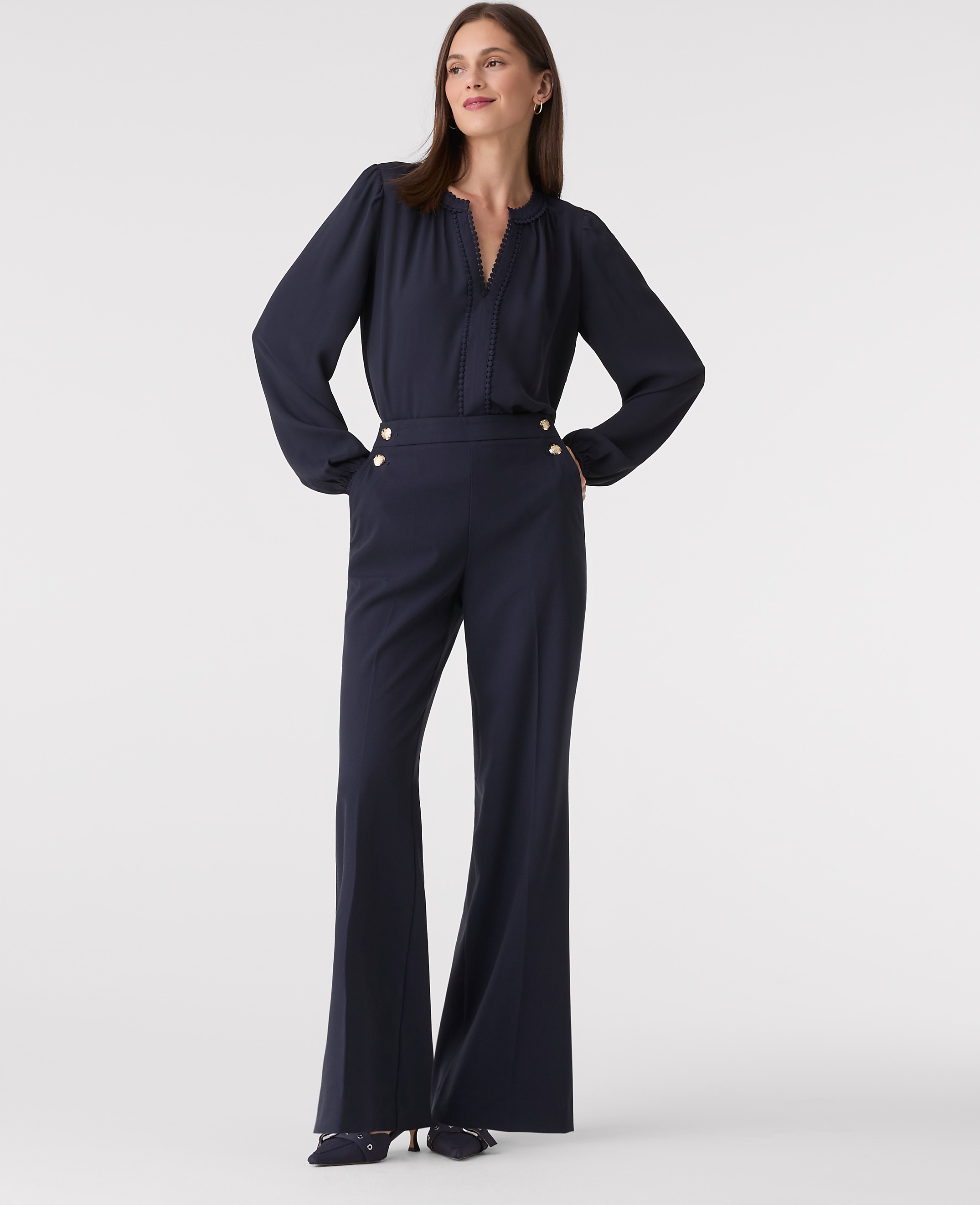 The Petite Everyday Sailor Wide-Leg Pant