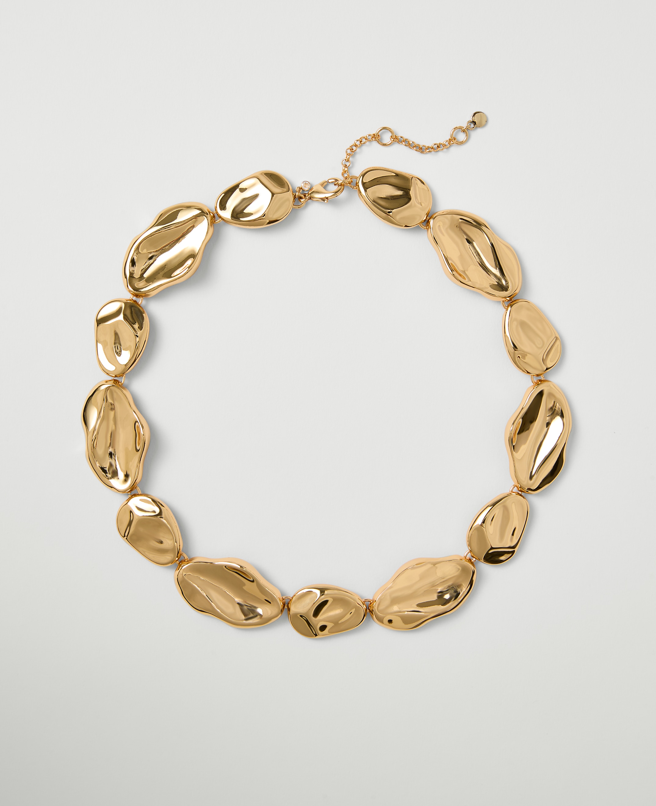 Textured Disc Necklace