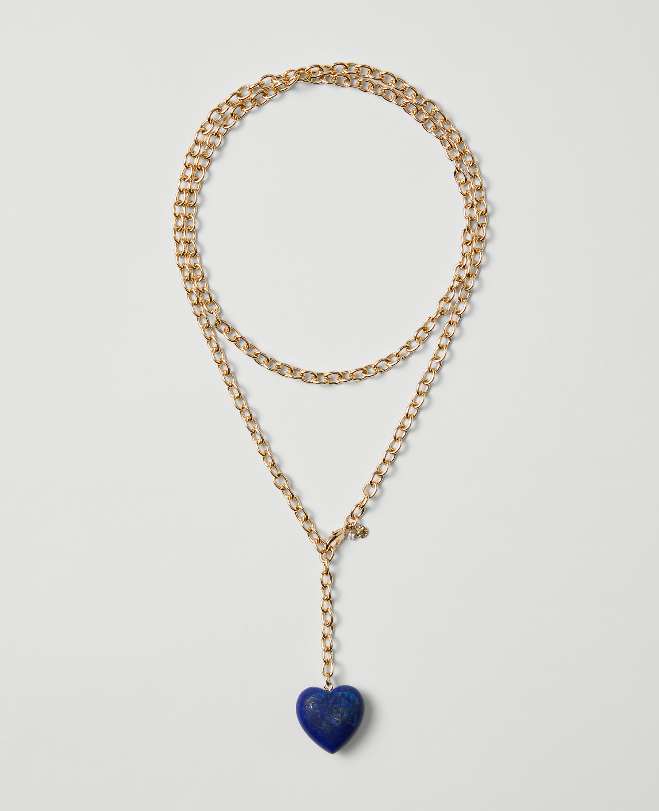 Double Wrap Heart Pendant Necklace