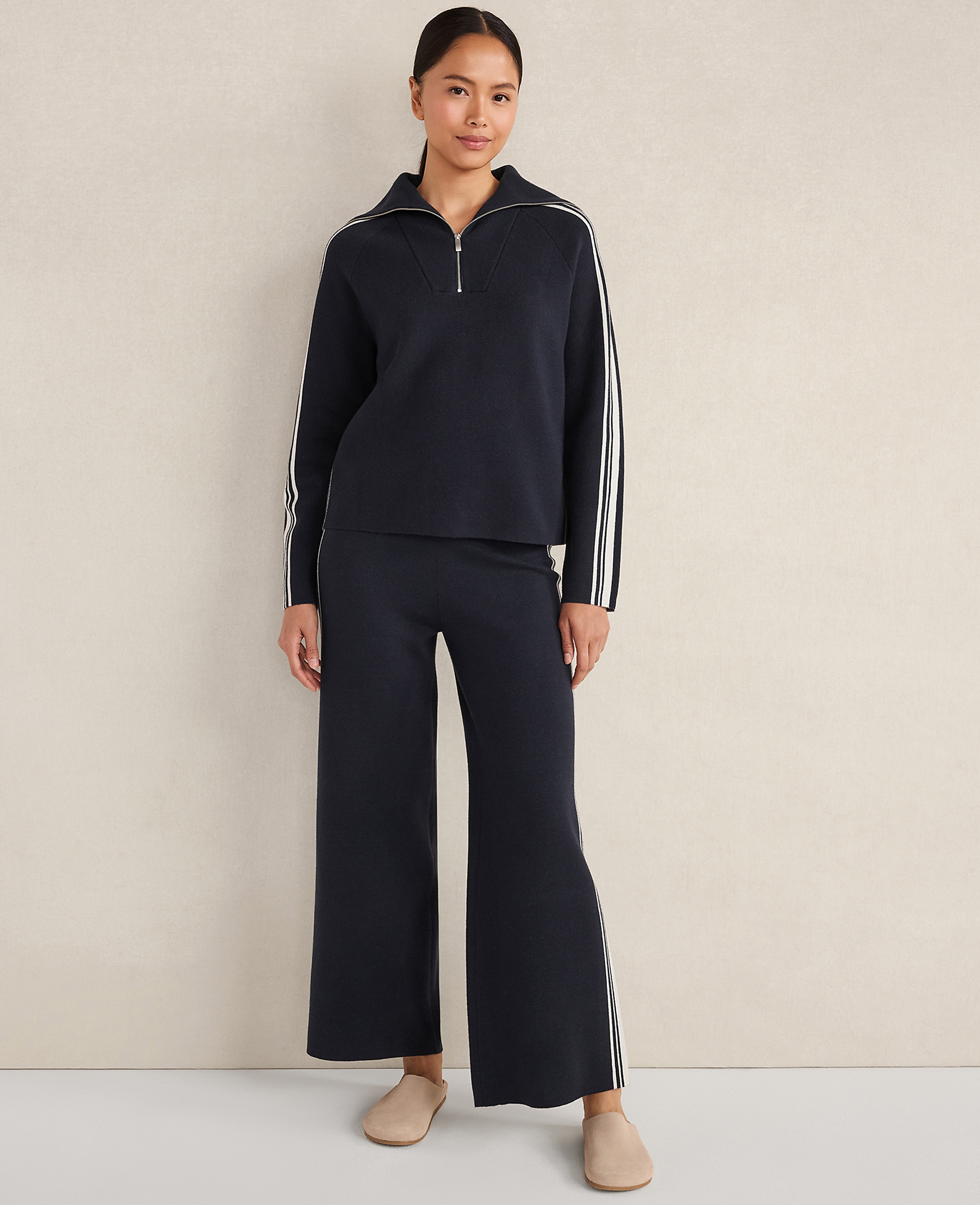 Haven Well Within Sporty Stripe Half-Zip Pullover - thumbnail 4