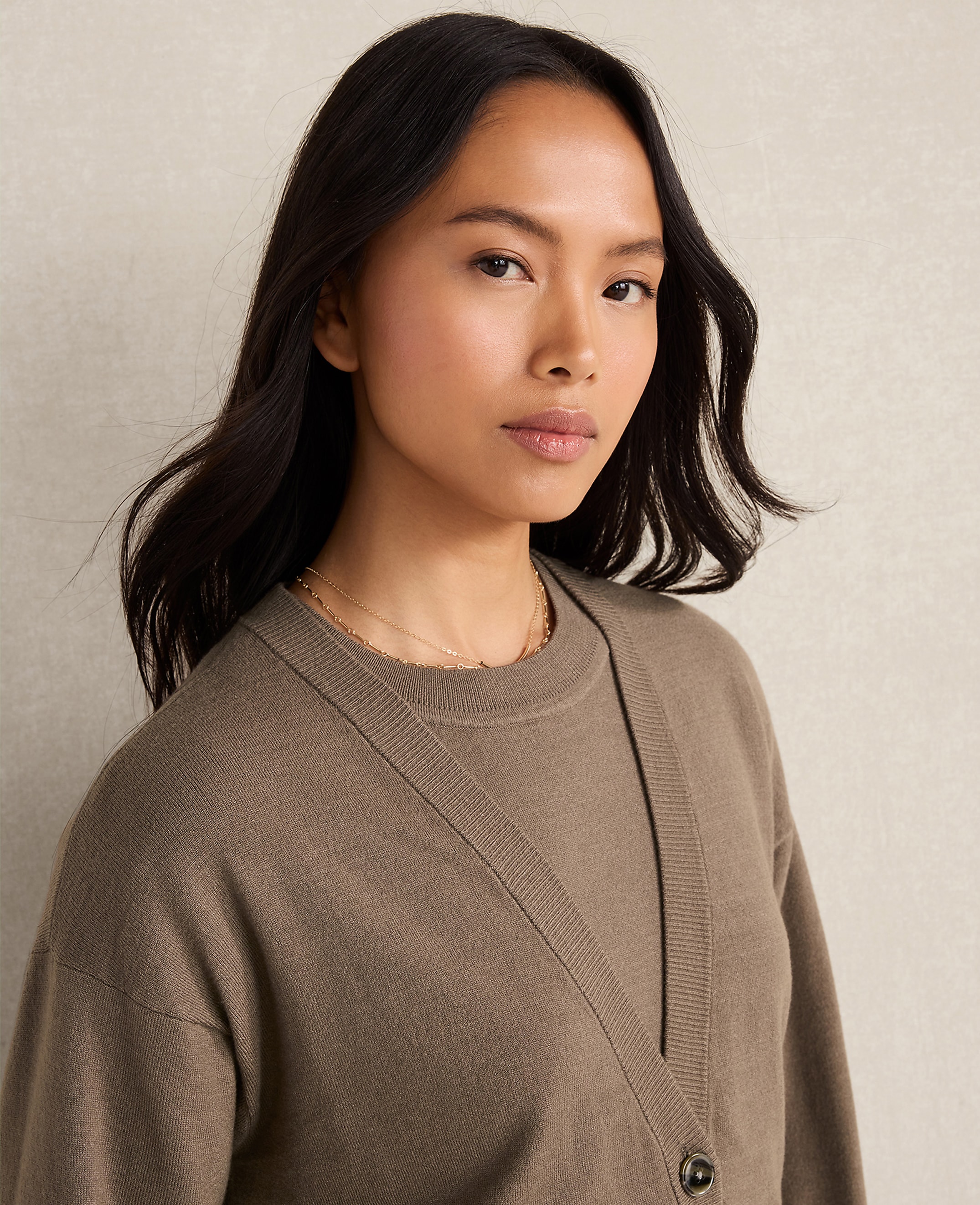 Haven Well Within Relaxed Jersey Cardigan - thumbnail 3