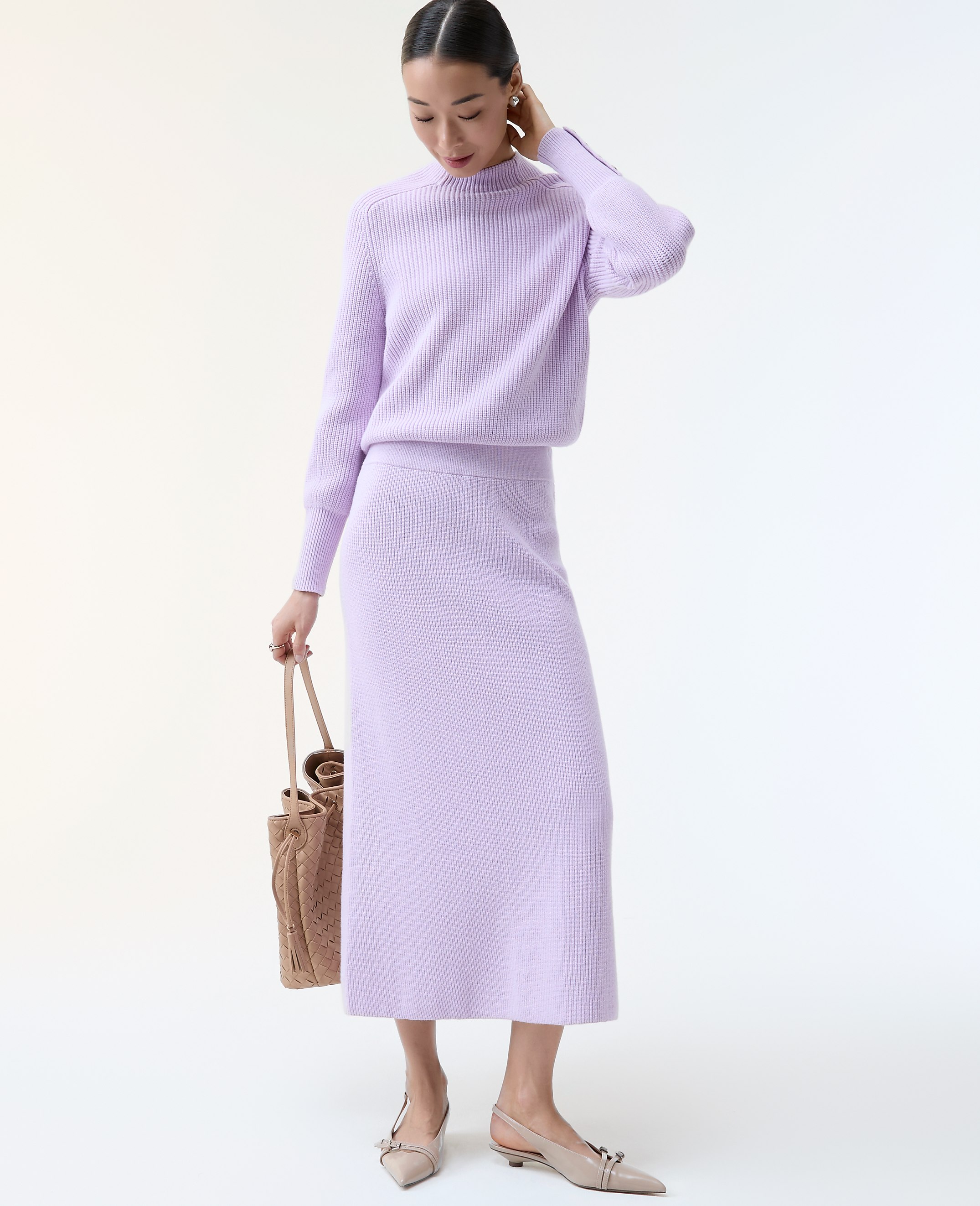 Ribbed Sweater Skirt