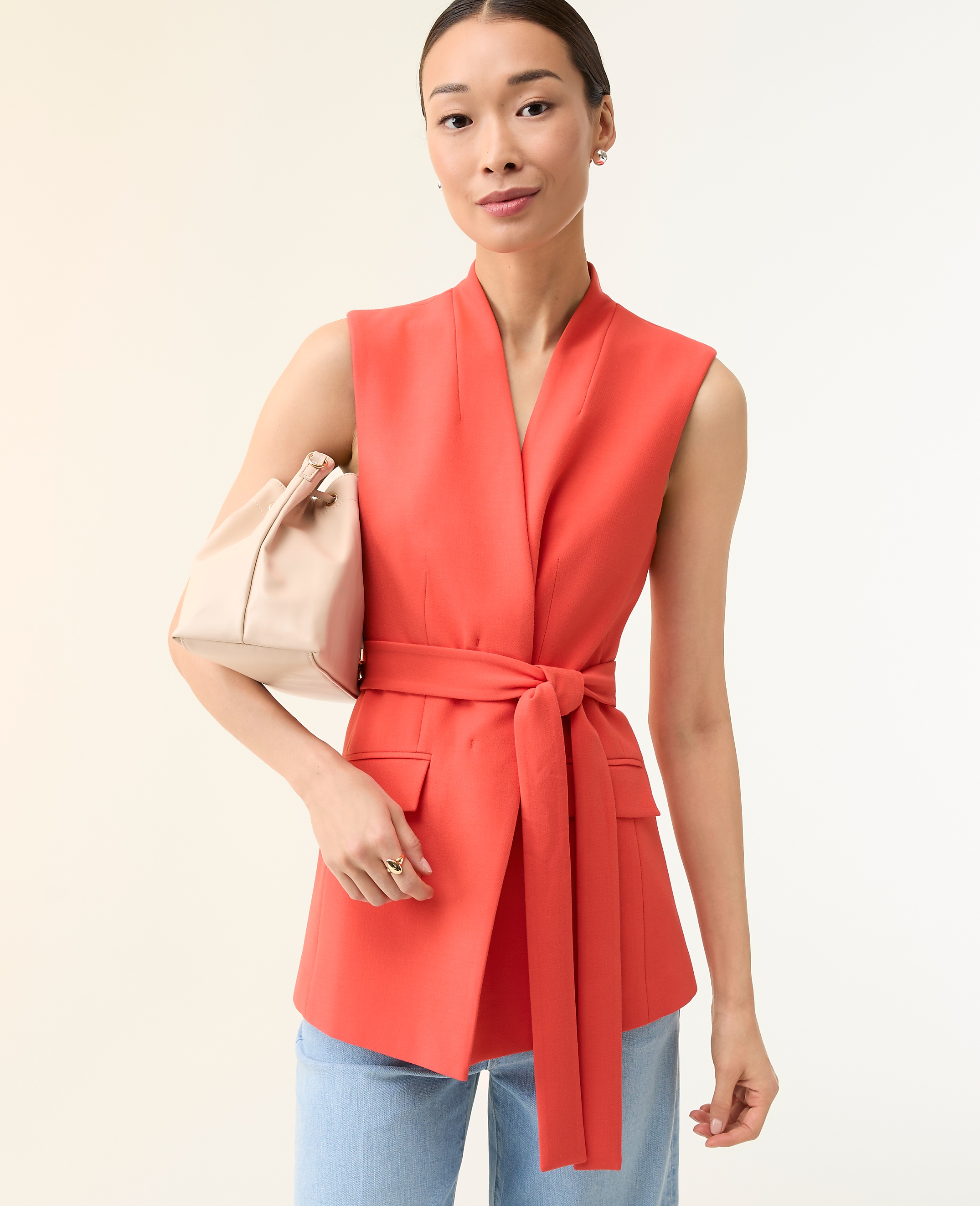 The Belted Long Vest
