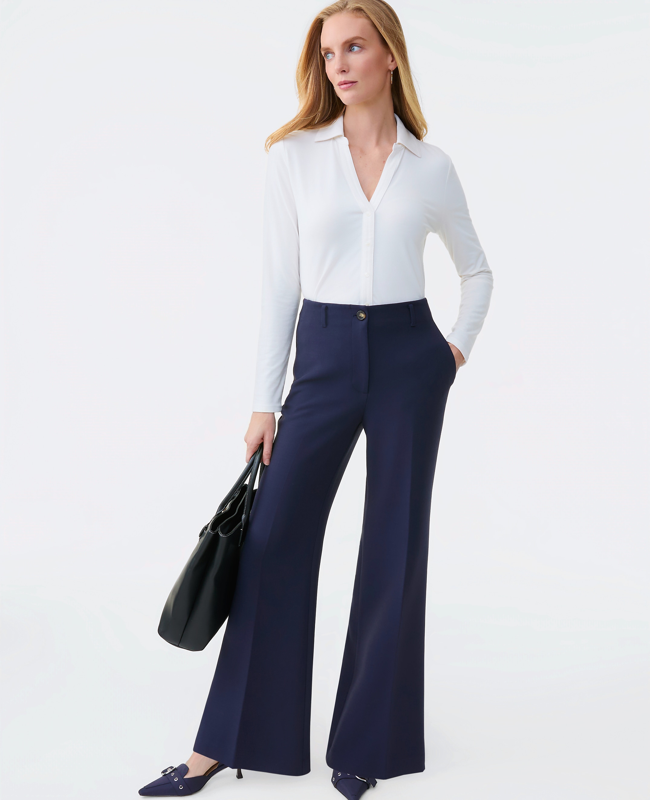 The Petite Margot Trouser in Bi-Stretch