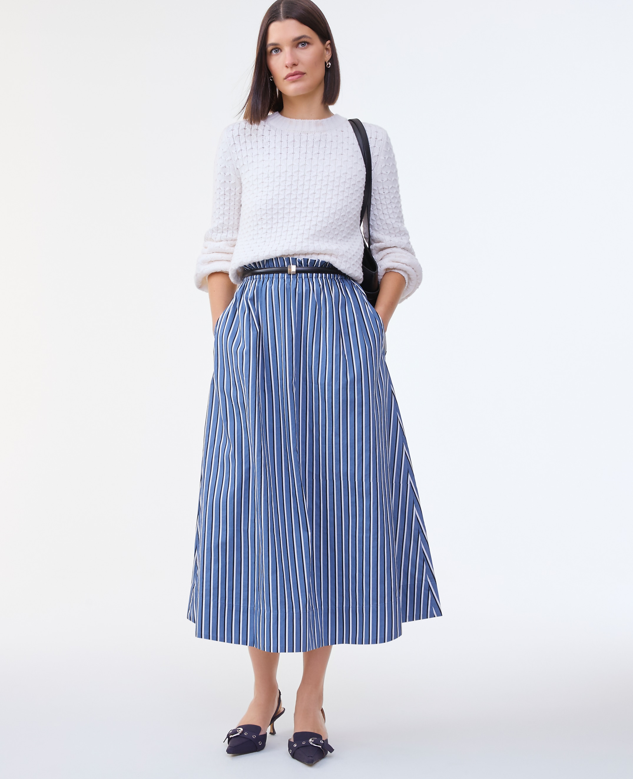Striped Maxi Skirt