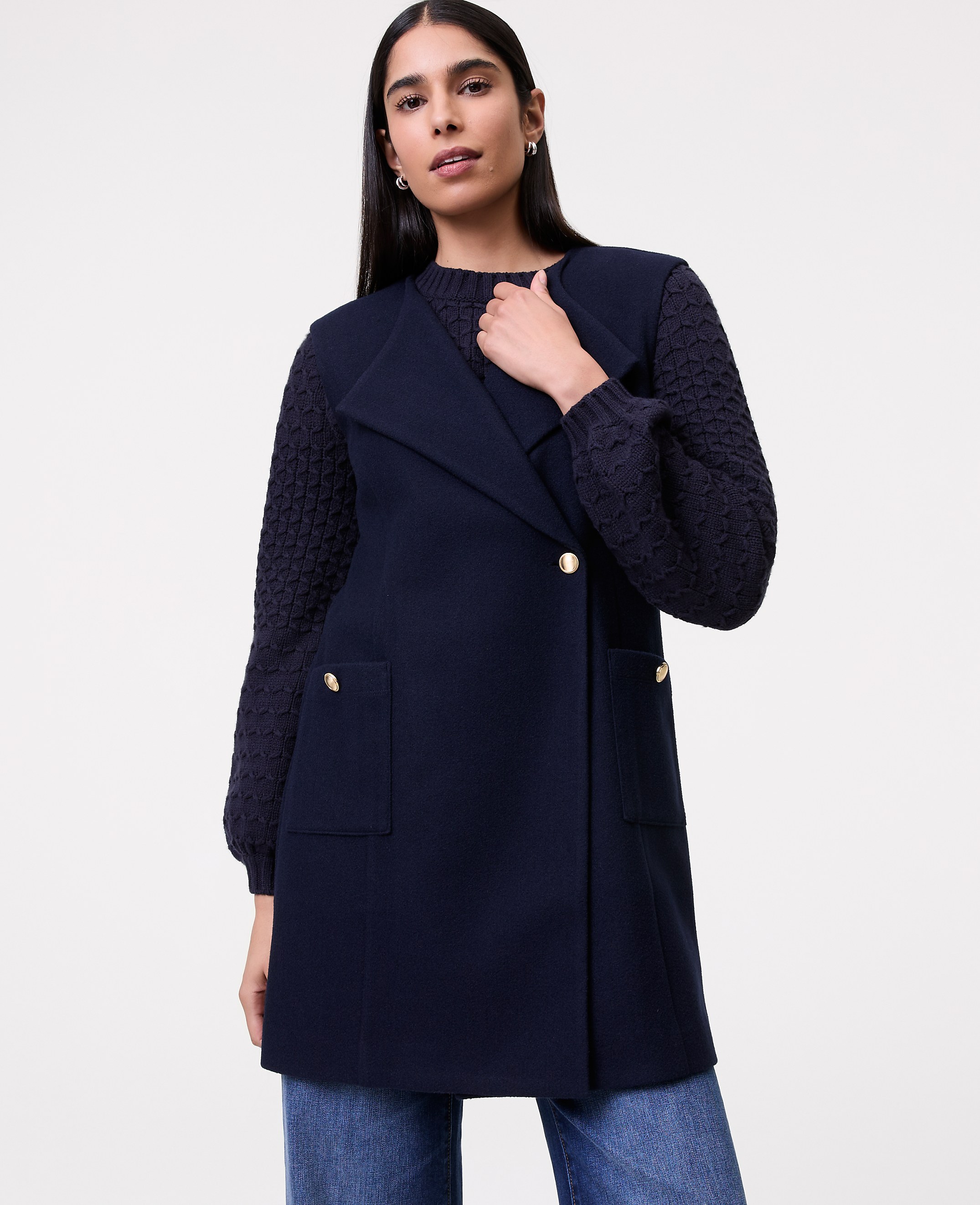Buttoned Trench Vest