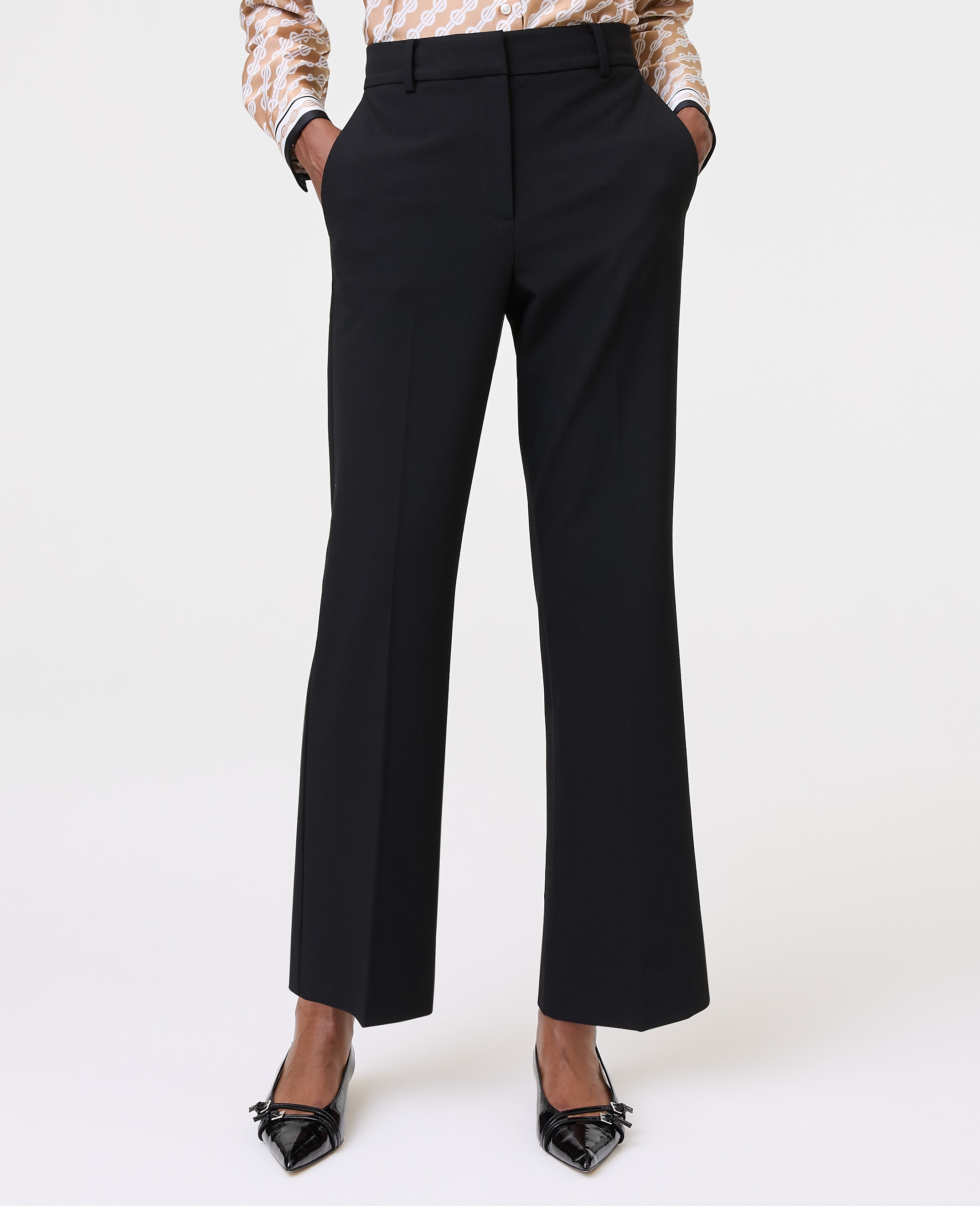 The Flare Ankle Pant in Seasonless Stretch - thumbnail 4