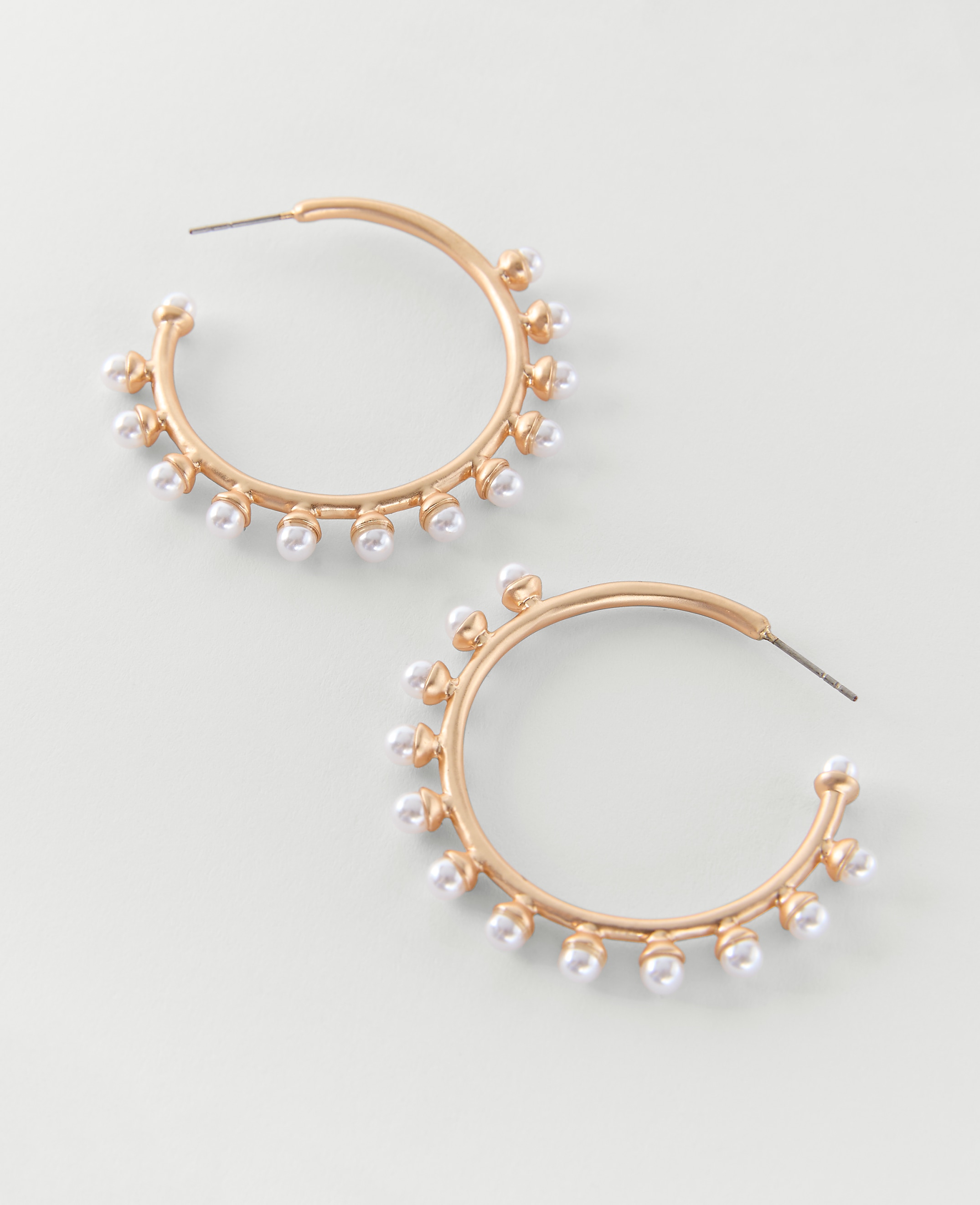 Pearl Hoop Earrings