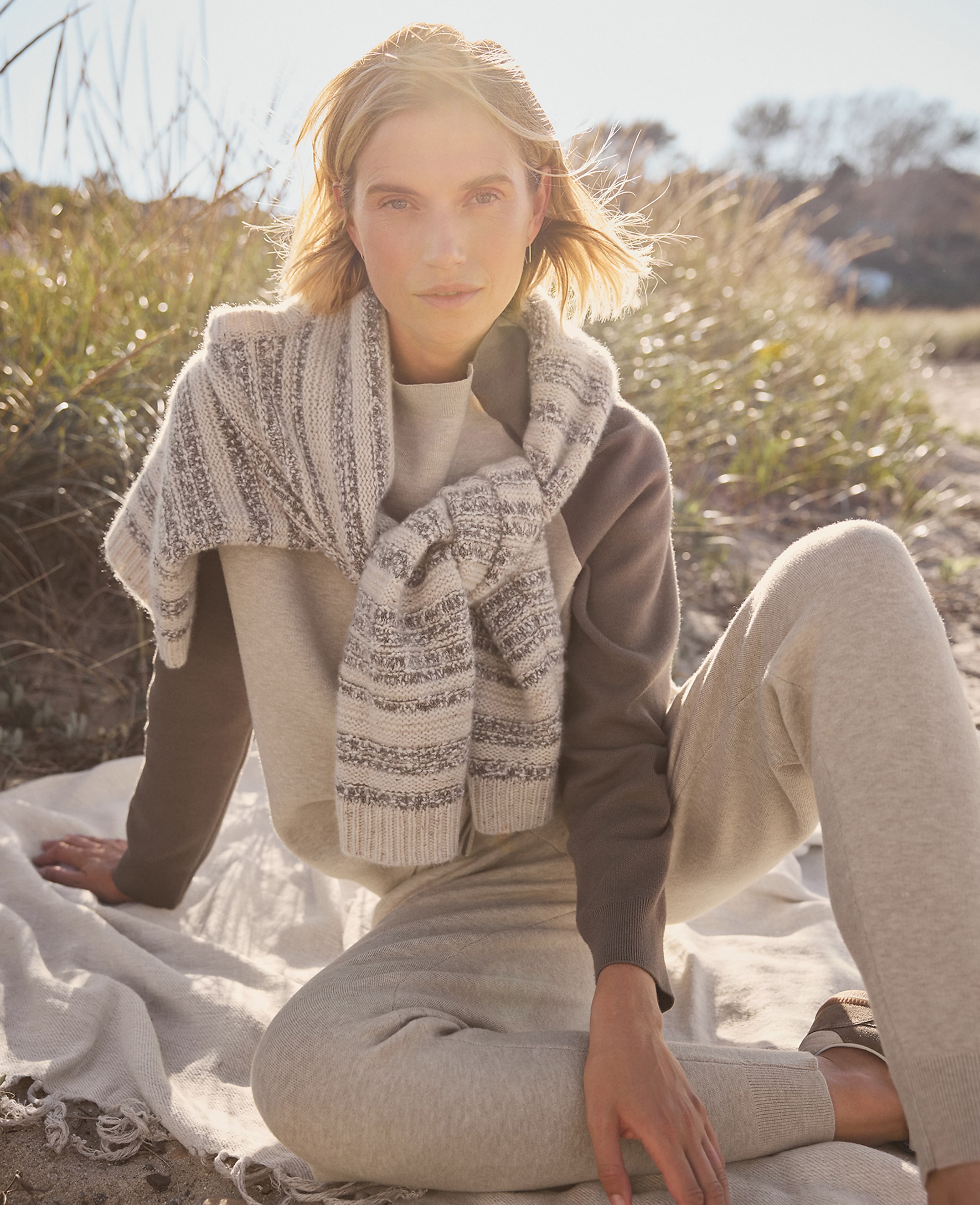 Haven Well Within Cashmere Striped Crewneck - thumbnail 5
