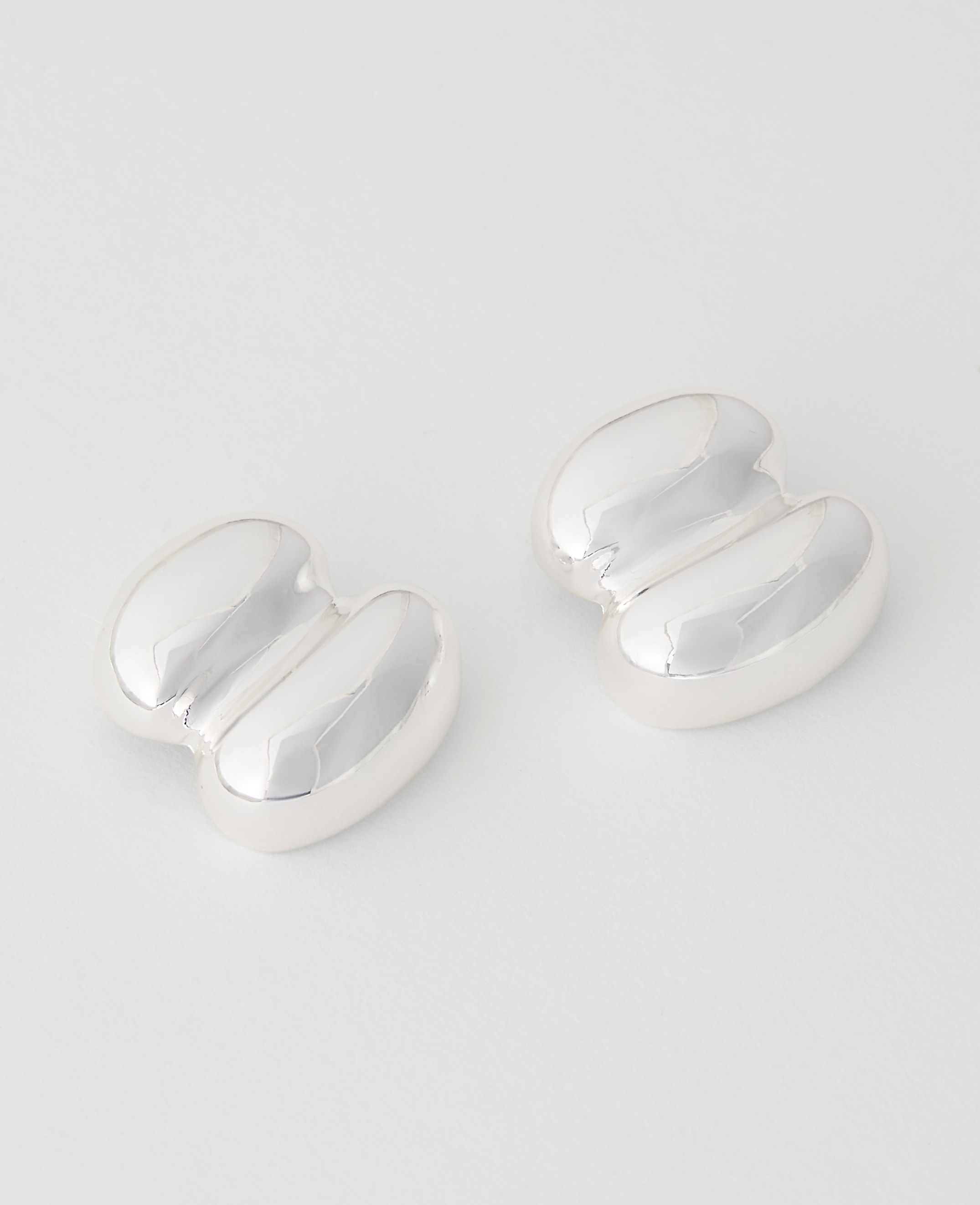 Double Metal Stud Earrings