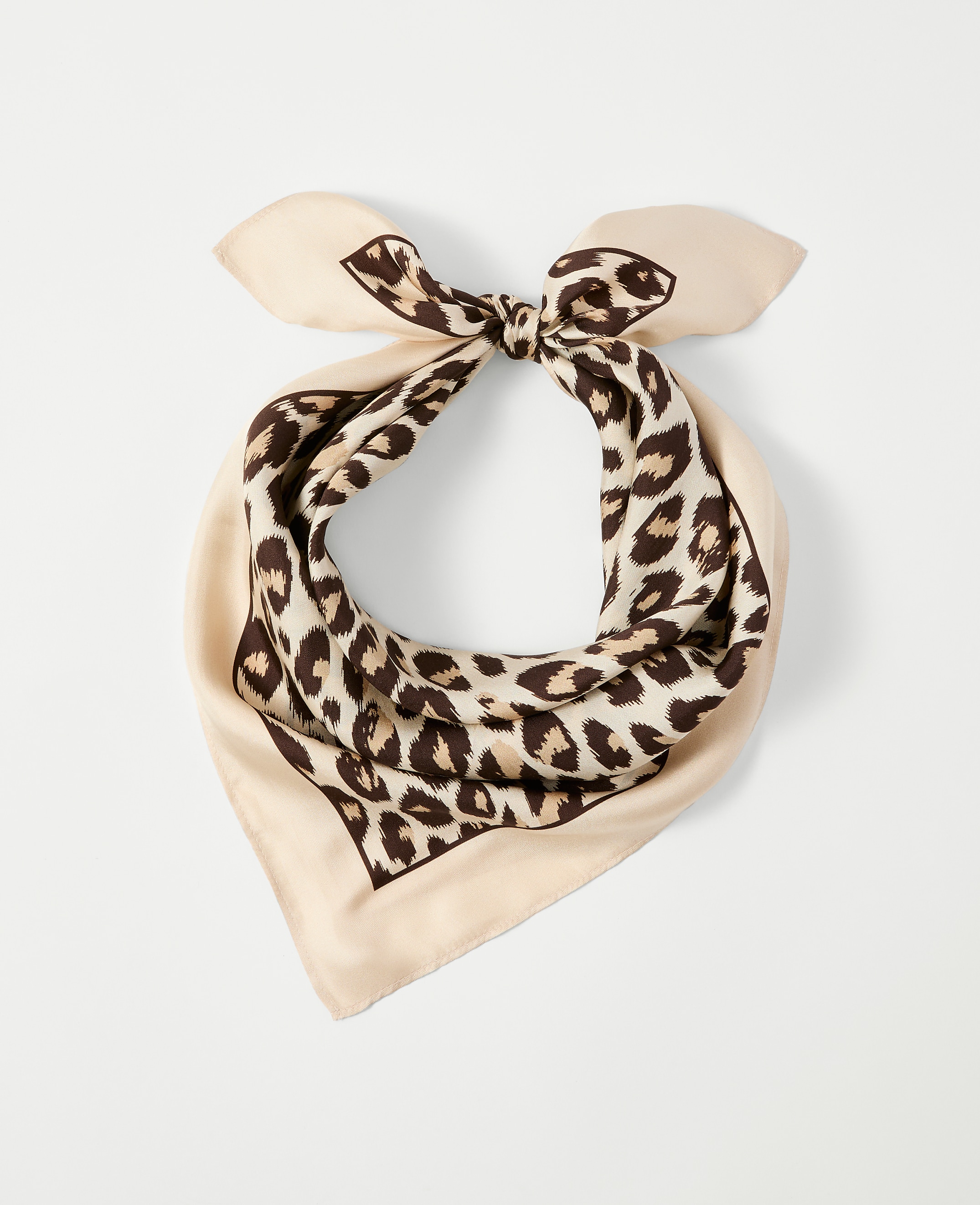 Animal Print Silk Scarf