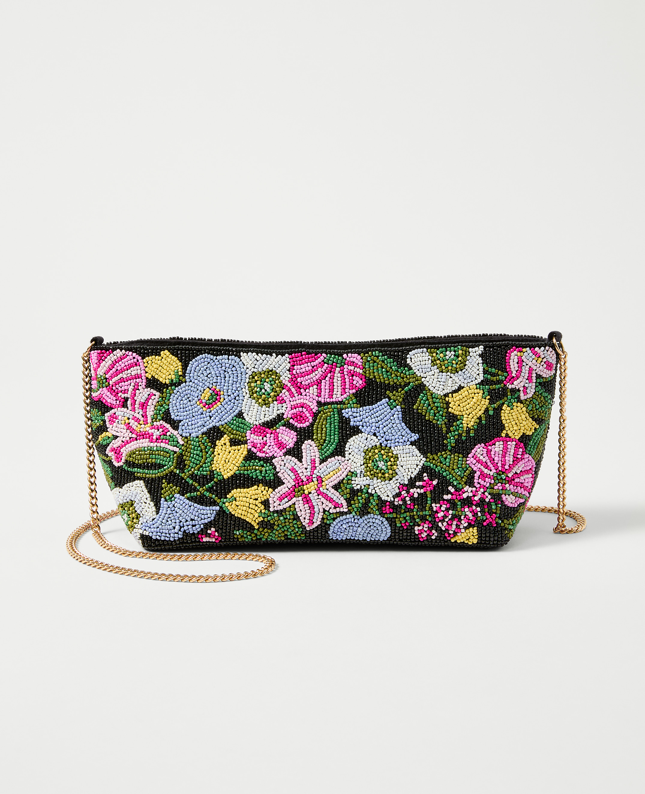 Beaded Floral Clutch