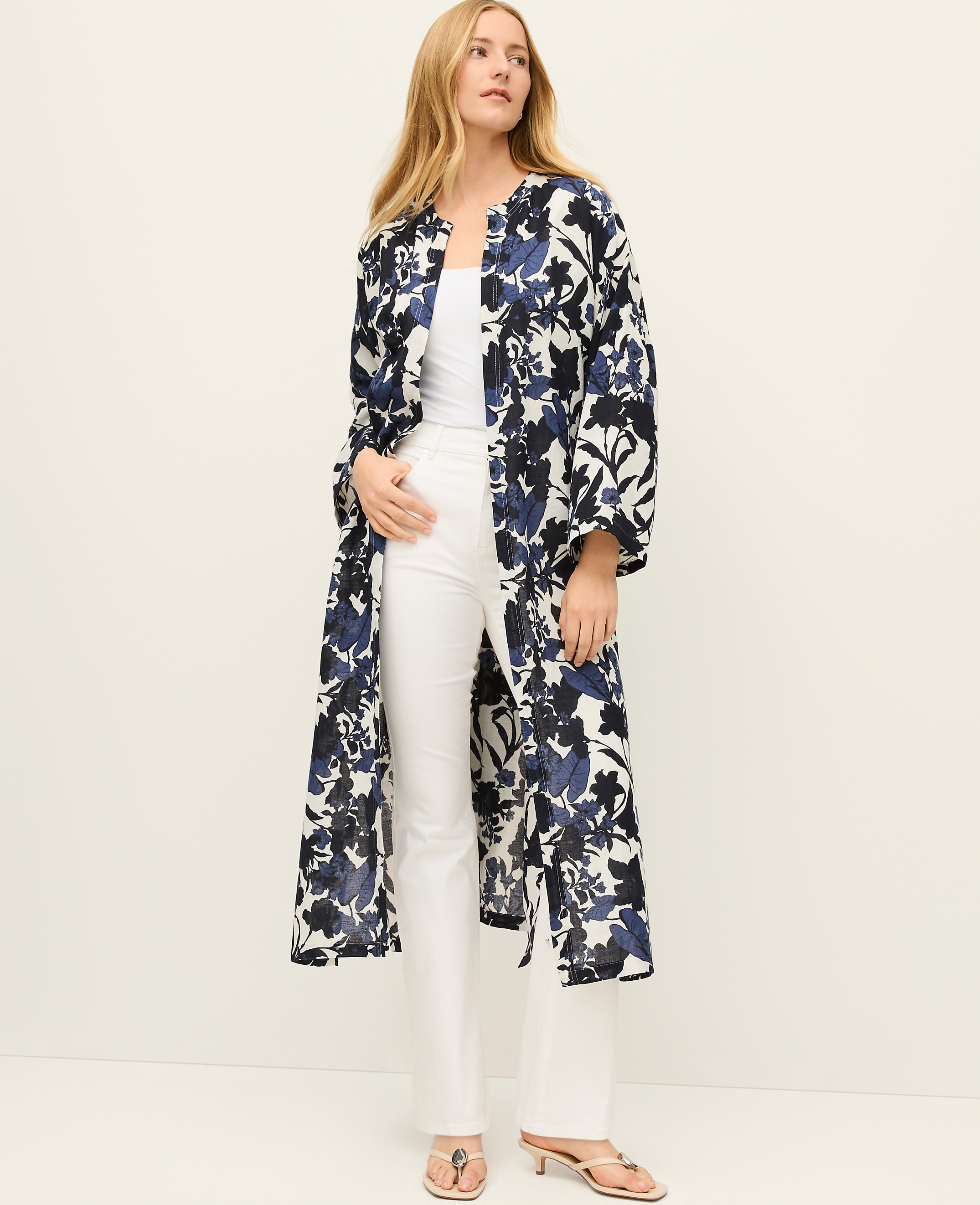 Floral Belted Kimono
