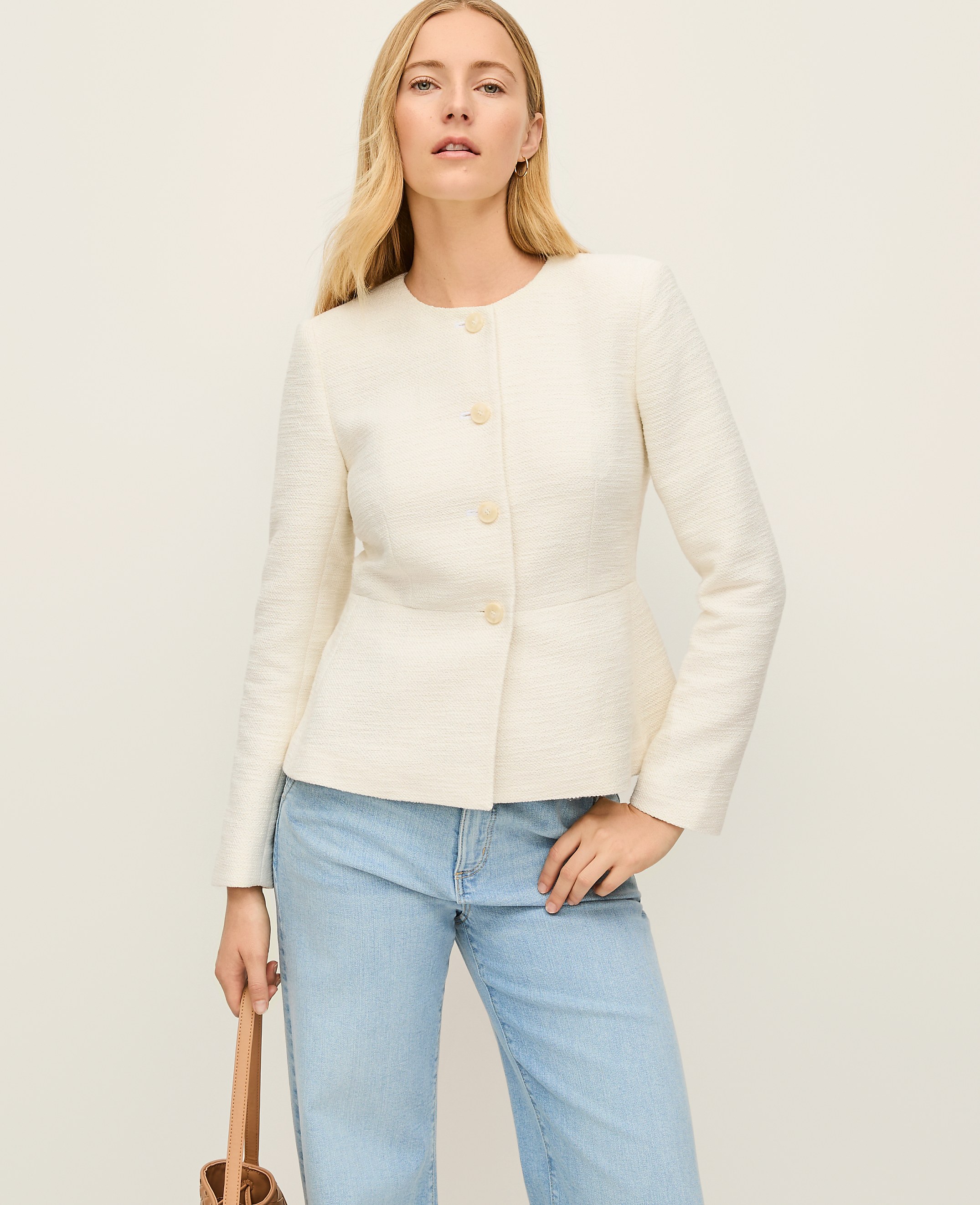 Tweed Peplum Jacket