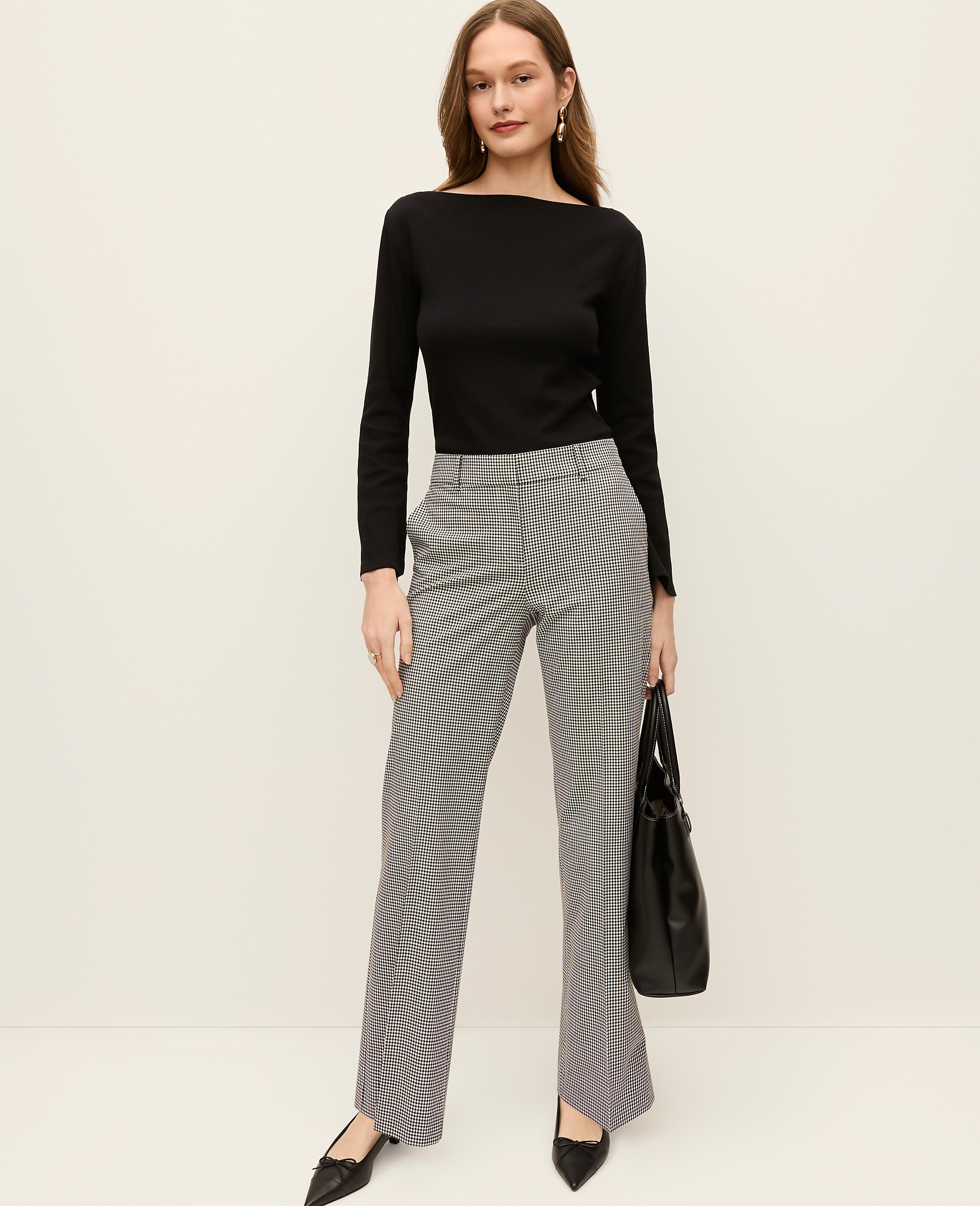 The Petite Jayne Trouser in Gingham