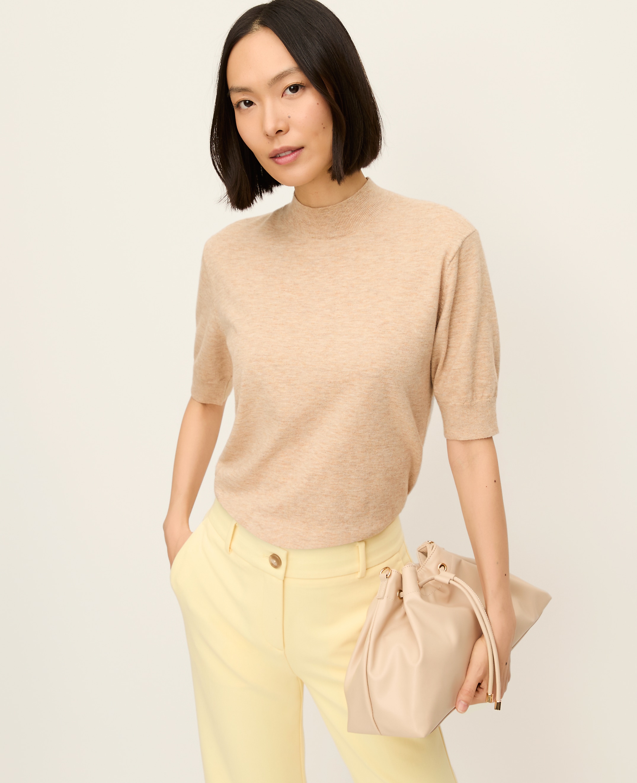Mock Neck Sweater Tee