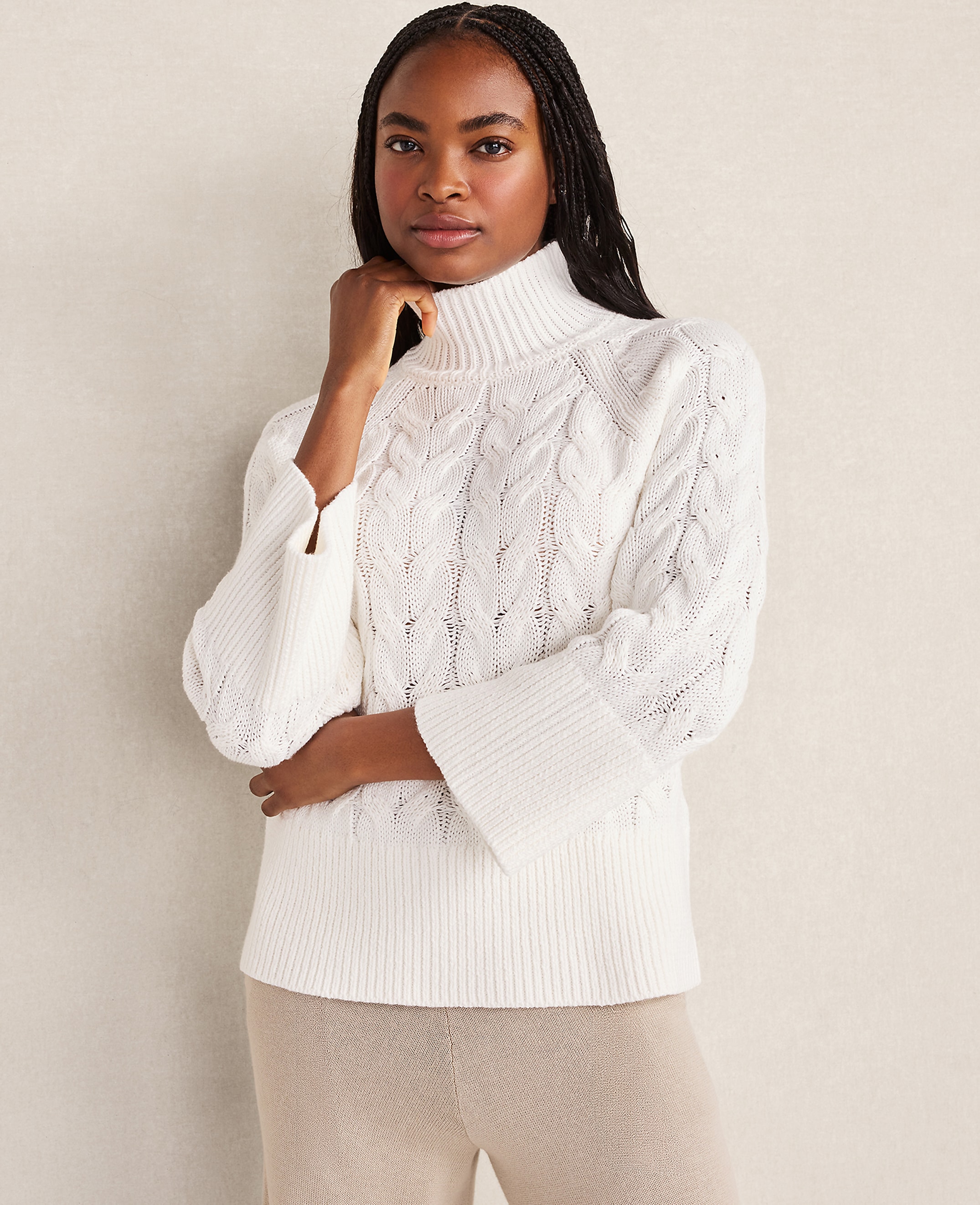 Haven Well Within Organic Cotton Mock Neck Sweater