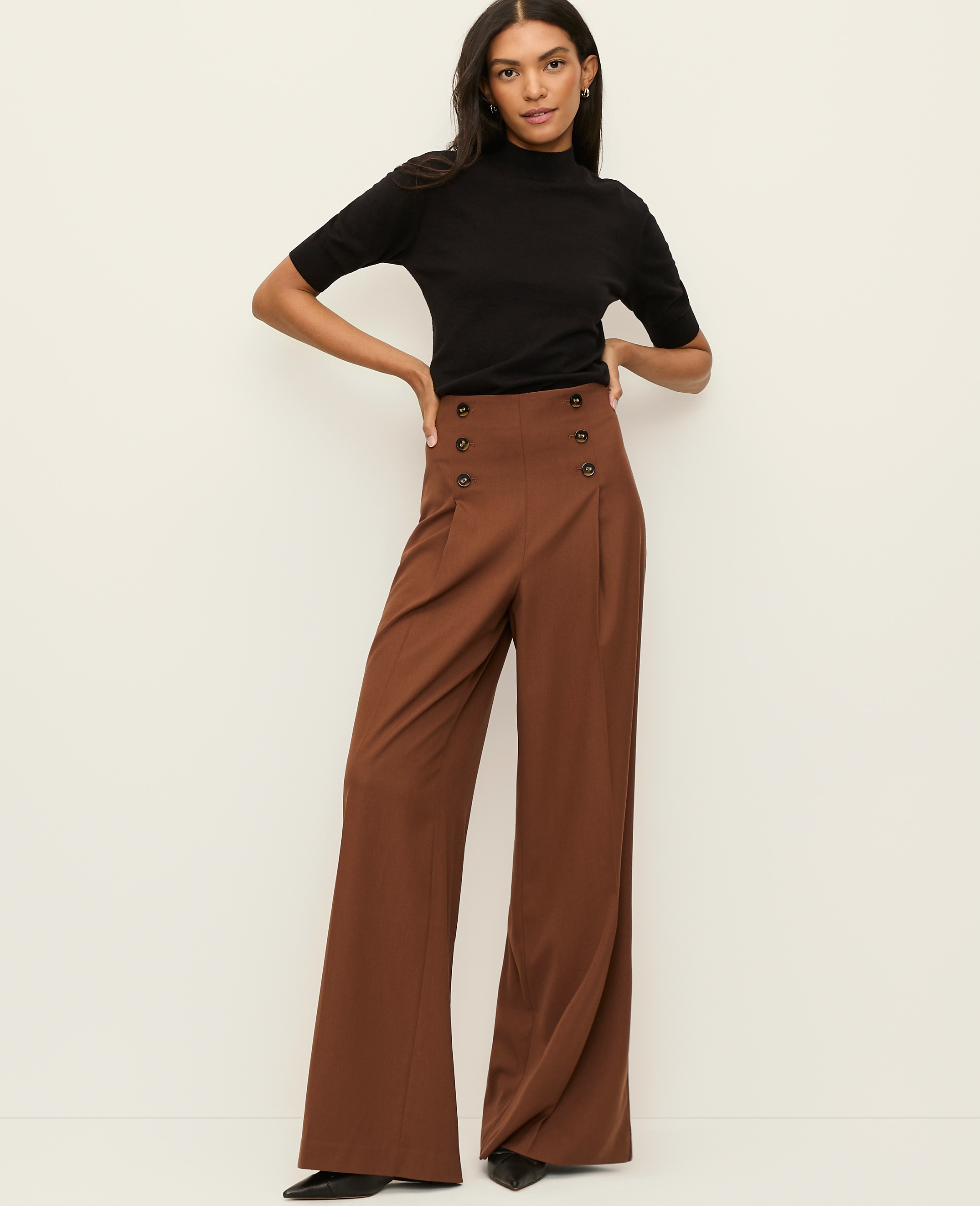 The Petite Wide-Leg Sailor Pant