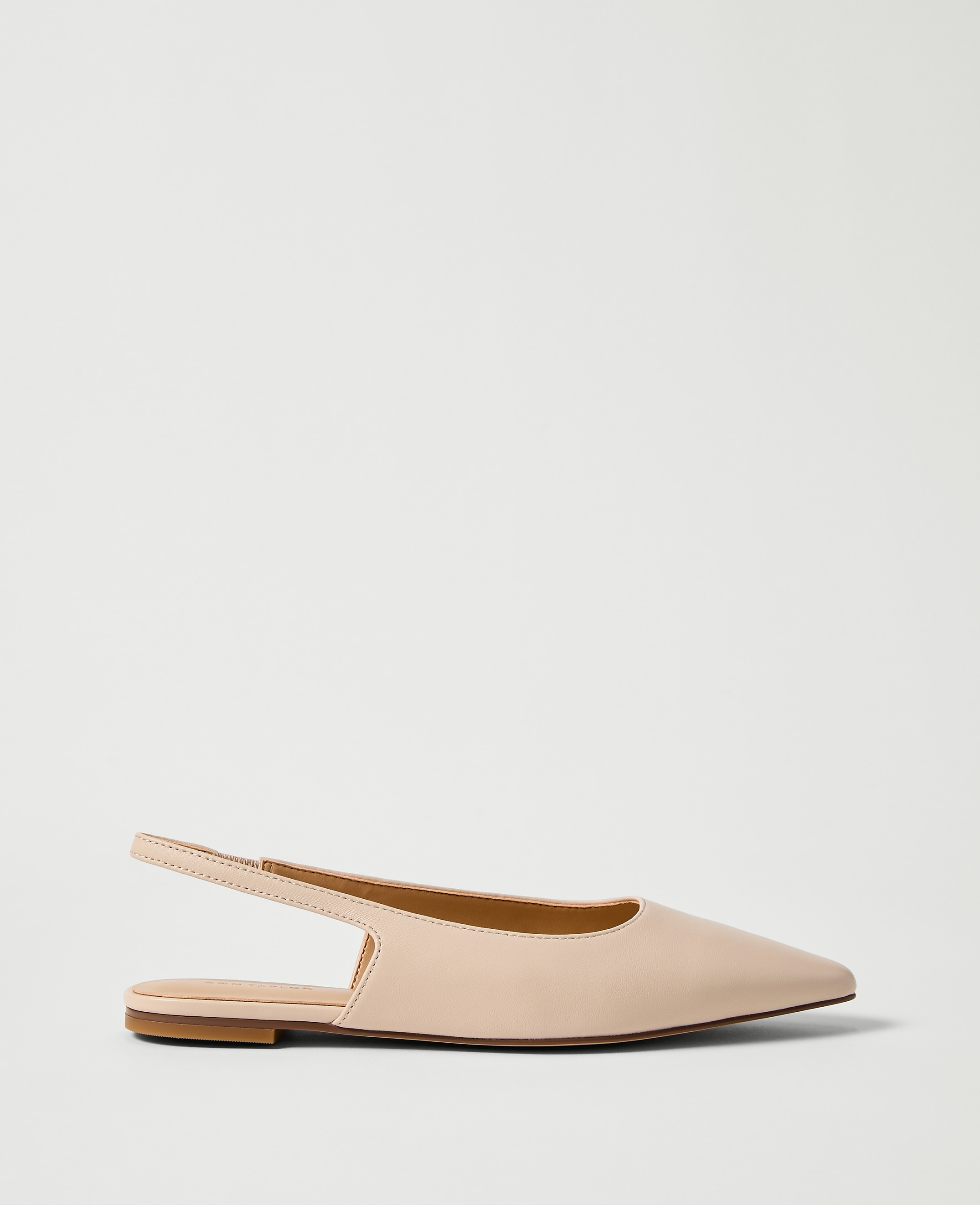 Leather Slingback Flat