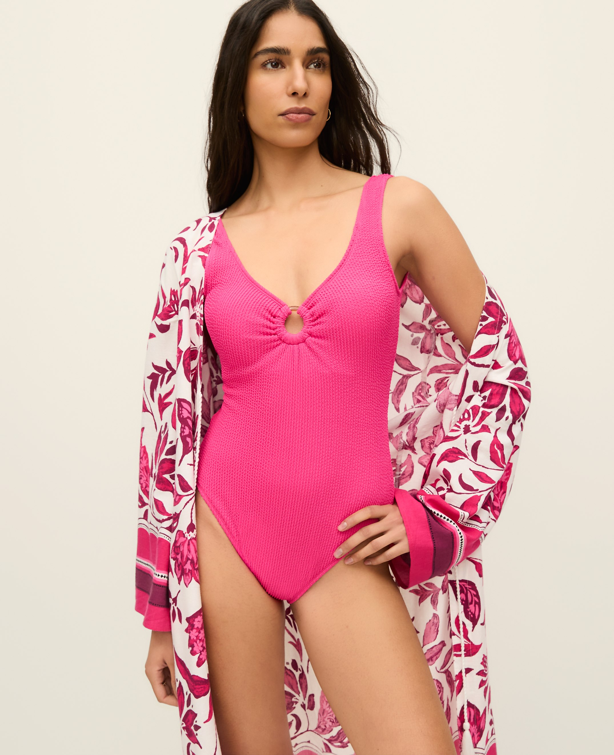 Tortoiseshell Ring One Piece Swimsuit