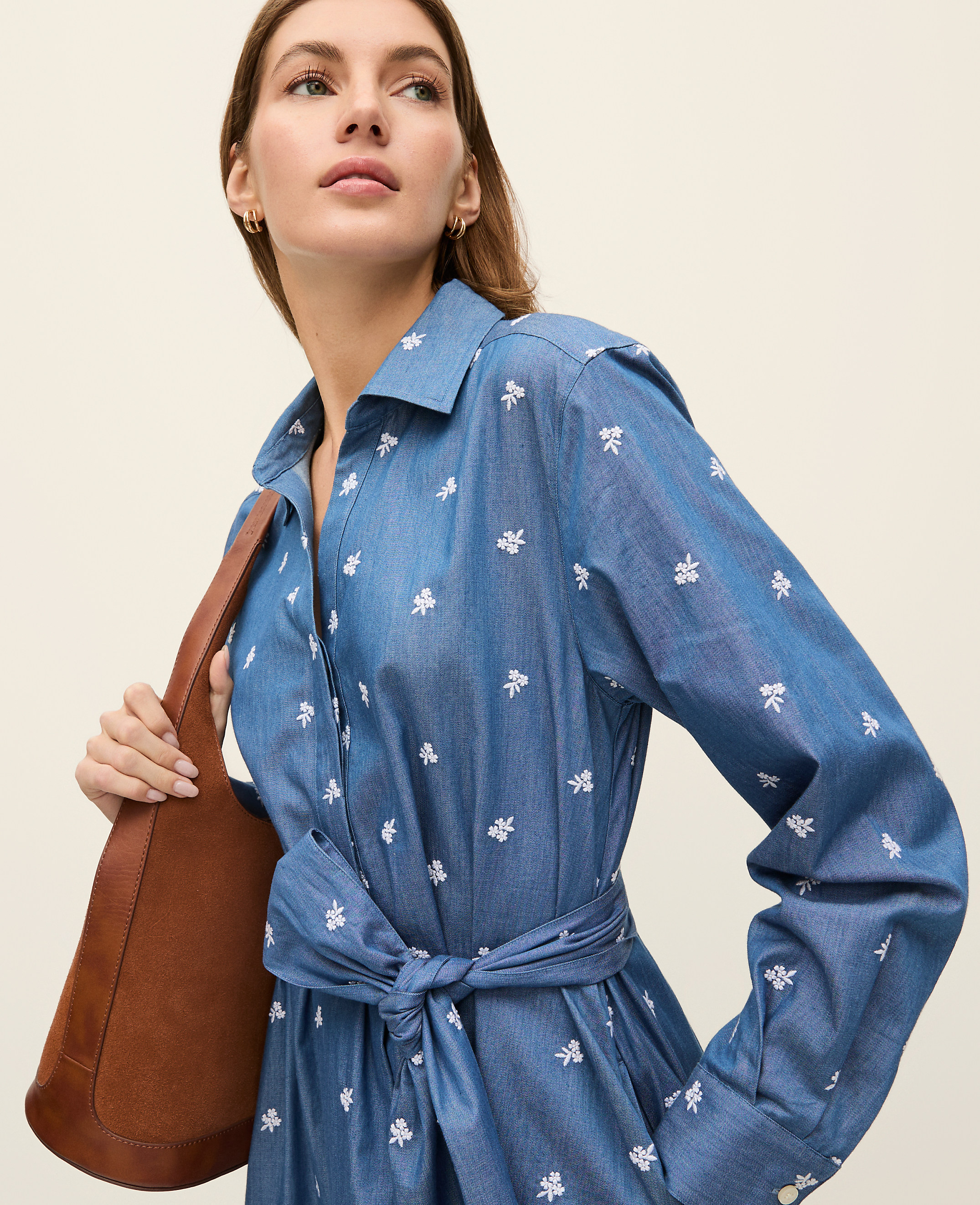 Weekend Embroidered Belted Dress