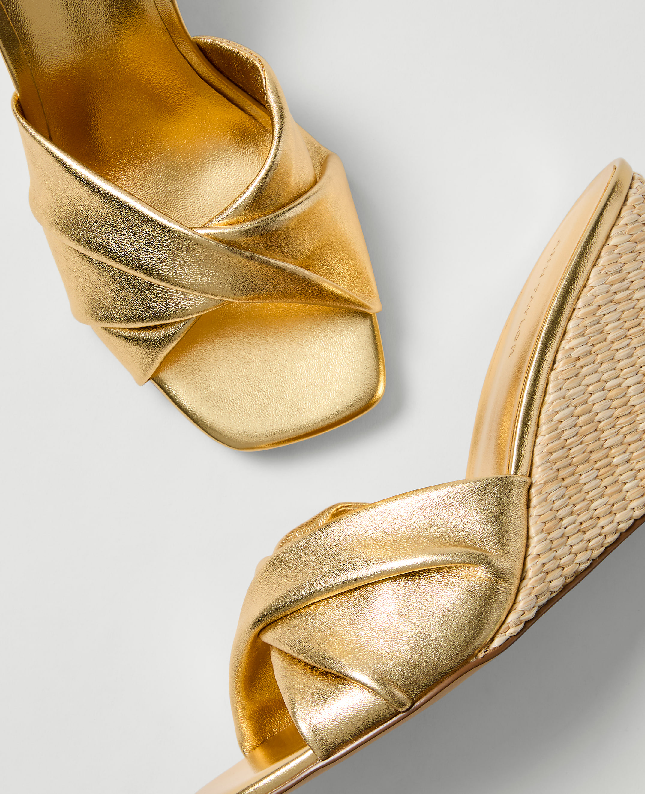 Metallic Wedge Sandal