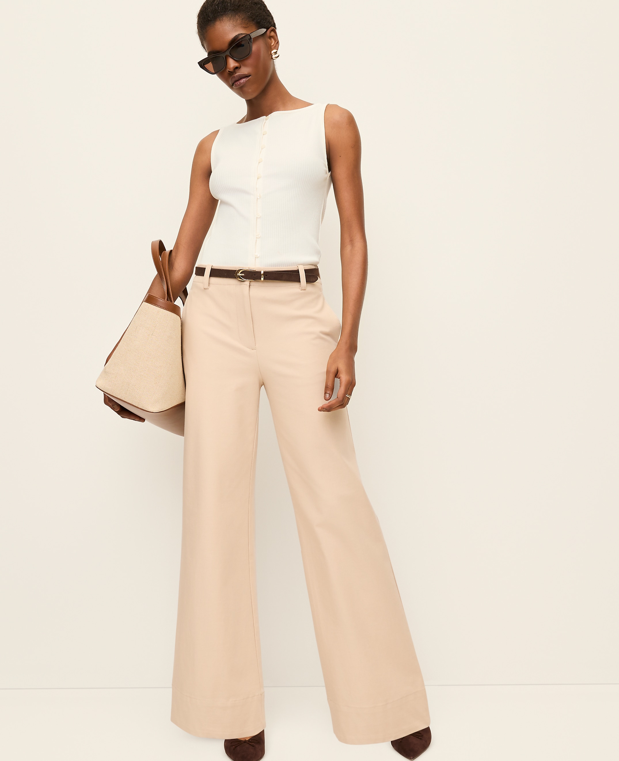 The Modern Wide-Leg Pant in Bi-Stretch