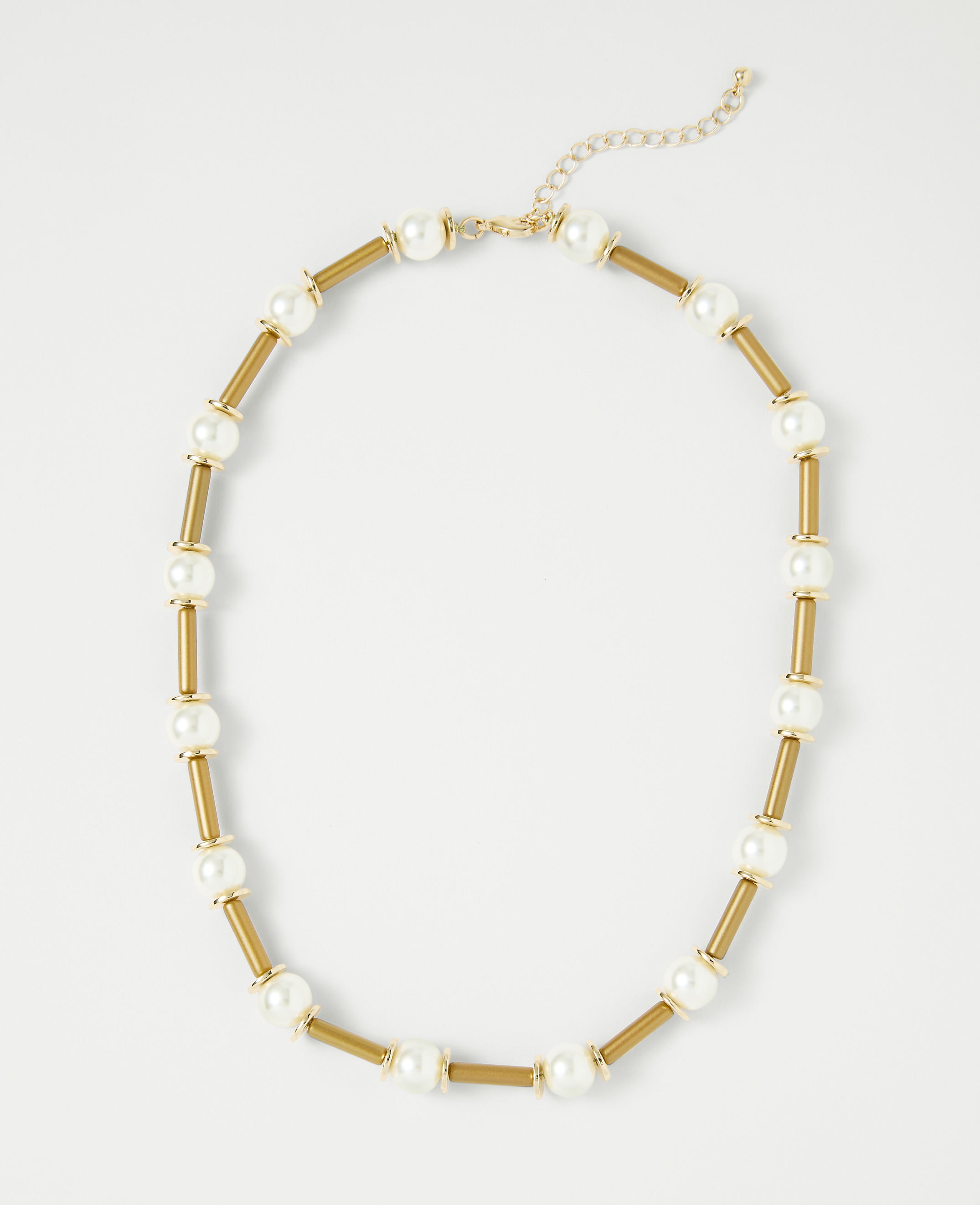 Pearl Tube Necklace